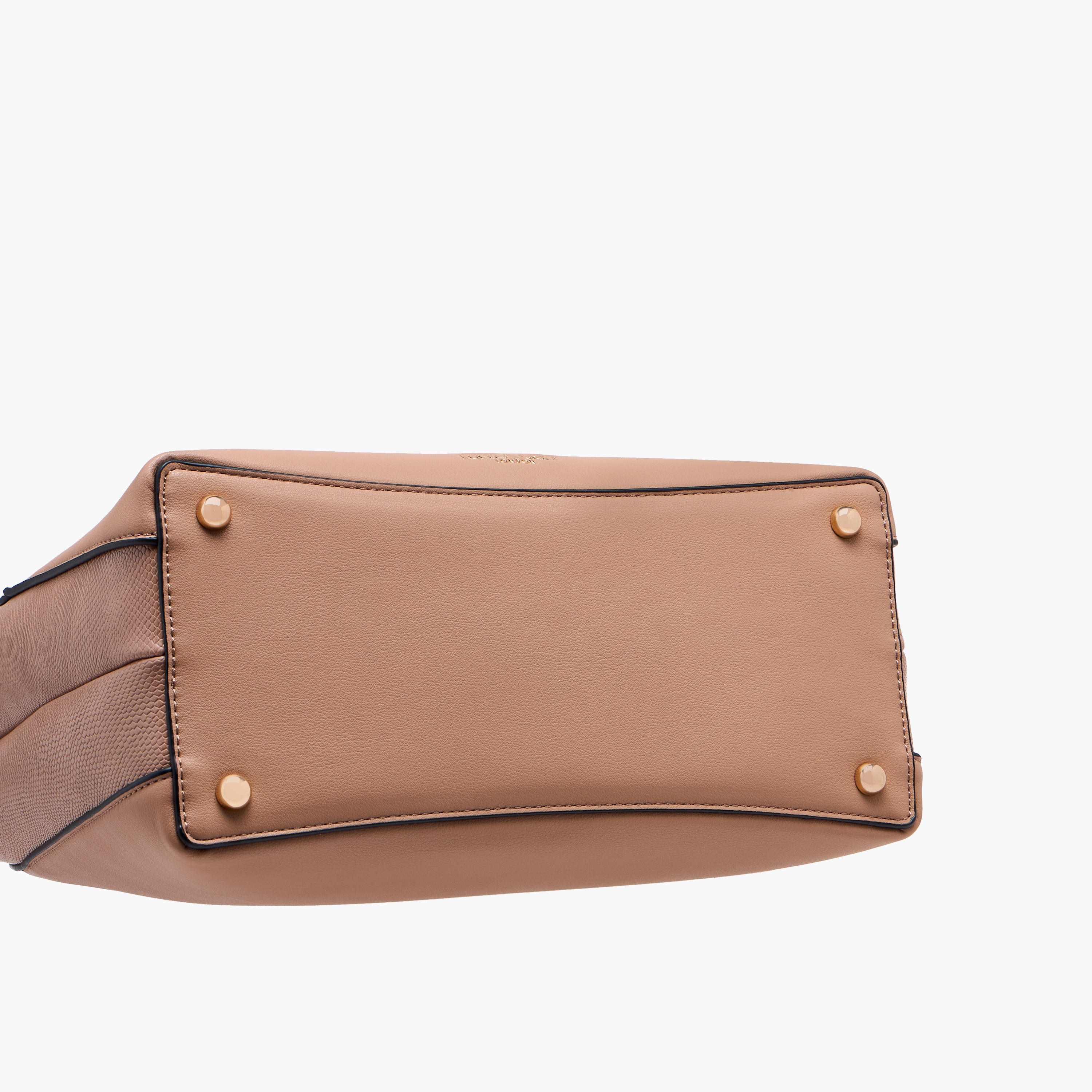 شنطة توتي بارزة الملمس بحزام قابل للفصل وزر إغلاق من لويلا جراي-women-bagsandwallets-handbags-image-7