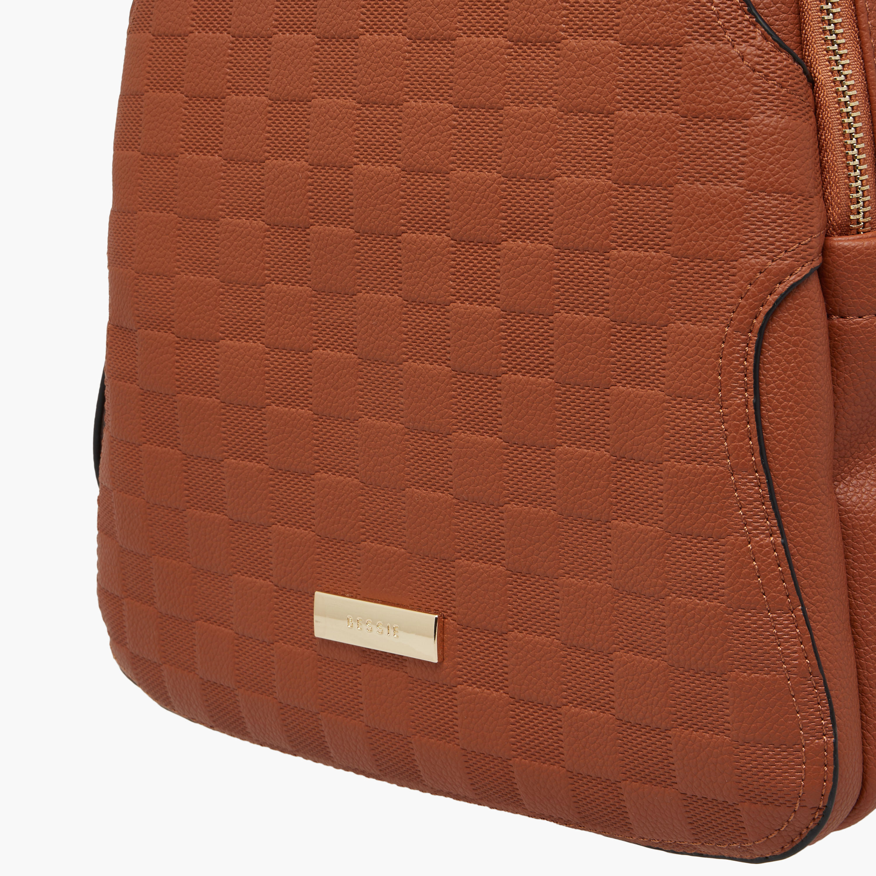 Bessie London Quilted Backpack with Adjustable Shoulder Straps and Buckle Closure-women-bagsandwallets-backpacks-image-5