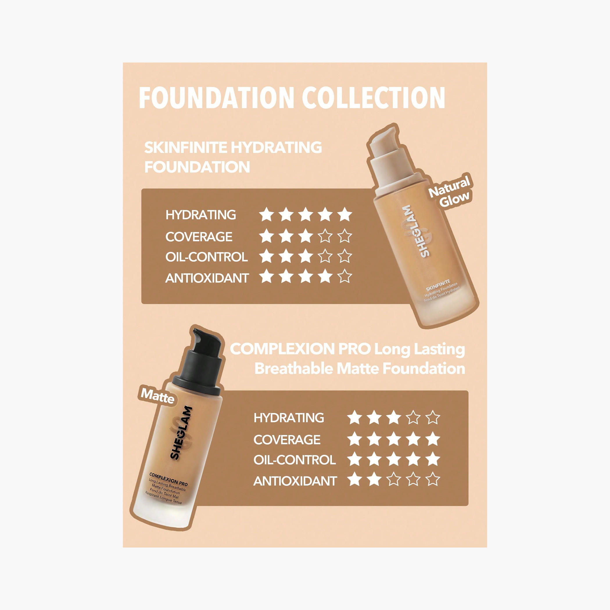 كريم أساس غير لامع يسمح بمرور الهواء ويدوم طويلًا كومبليكشن برو من شيجلام-beautyandpersonalcare-makeup-face-foundations-image-27