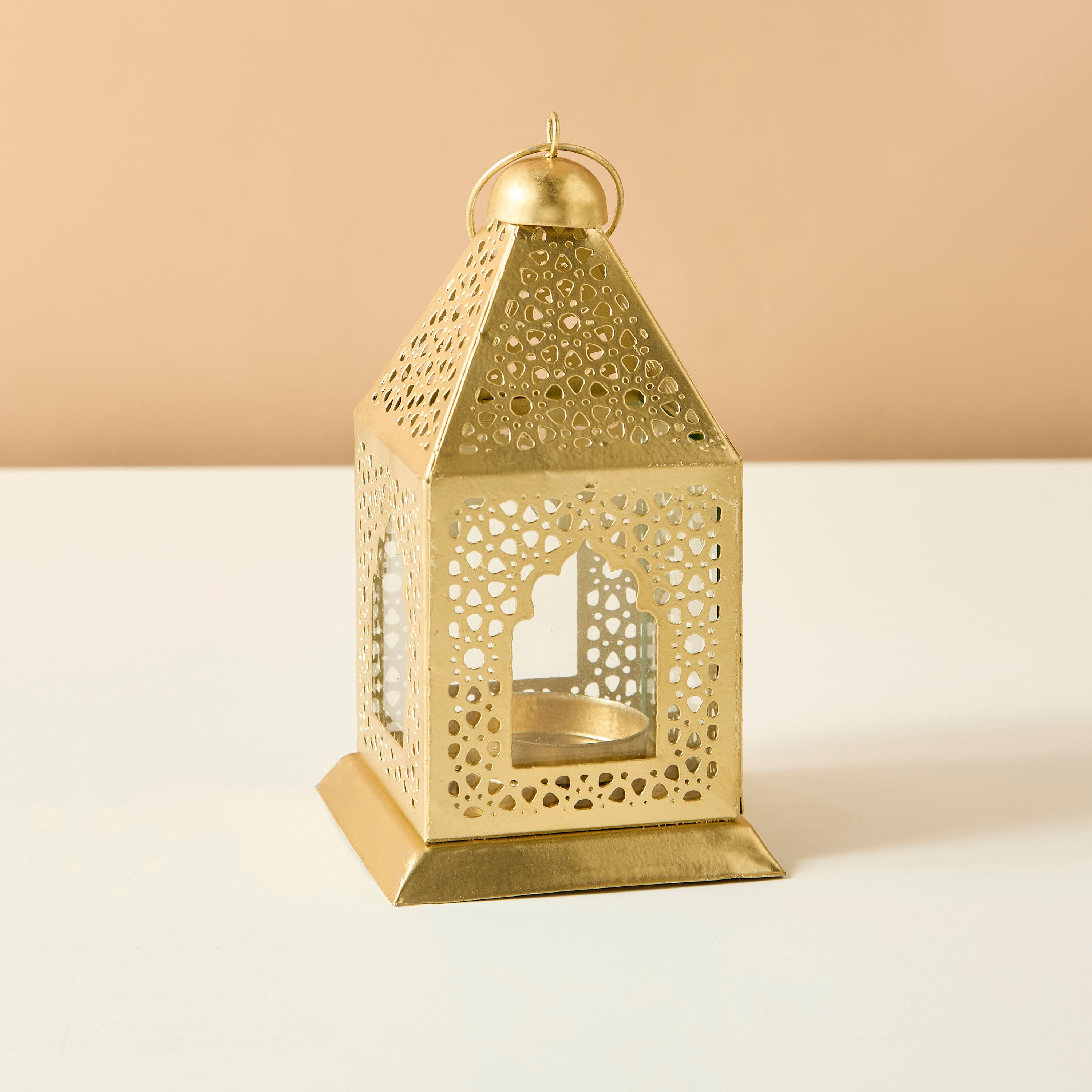 Textured Decorative Iron Lantern-household-decor-candleholdersandlanterns-image-2
