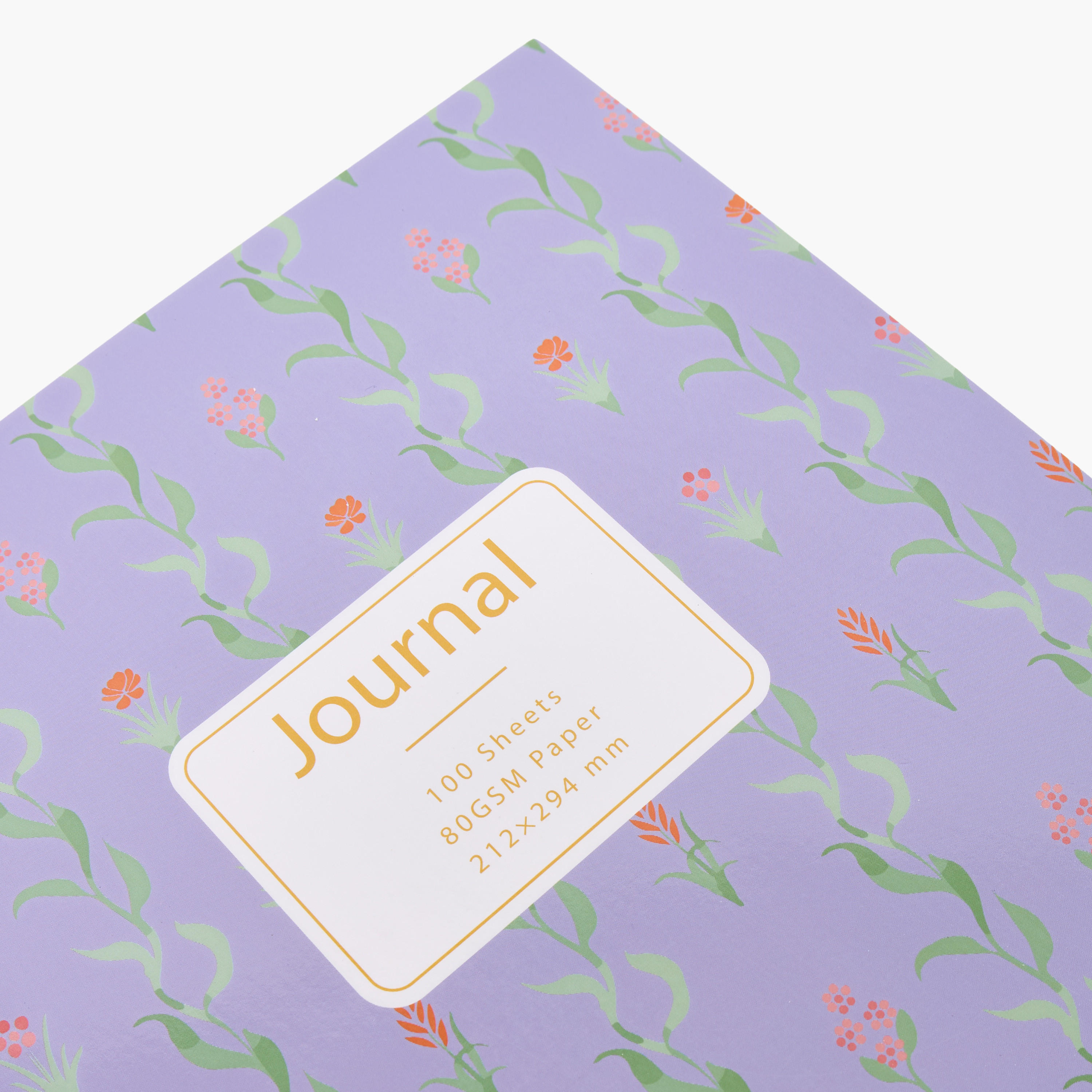 Syloon Floral Print 80-Sheet Ruled Spiral A4 Notebook-school-stationery-notebooks-image-4