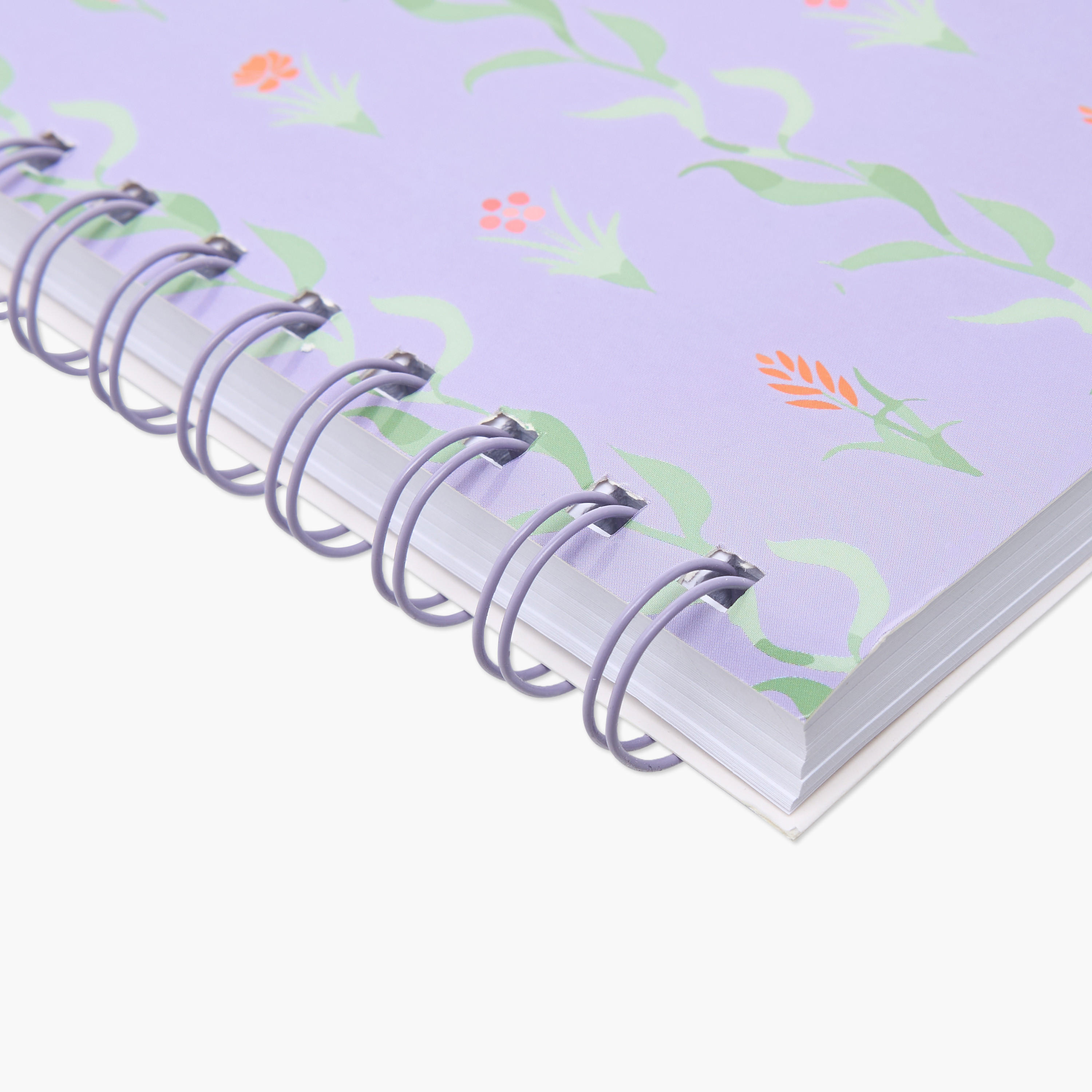 Syloon Floral Print 80-Sheet Ruled Spiral A4 Notebook-school-stationery-notebooks-image-5