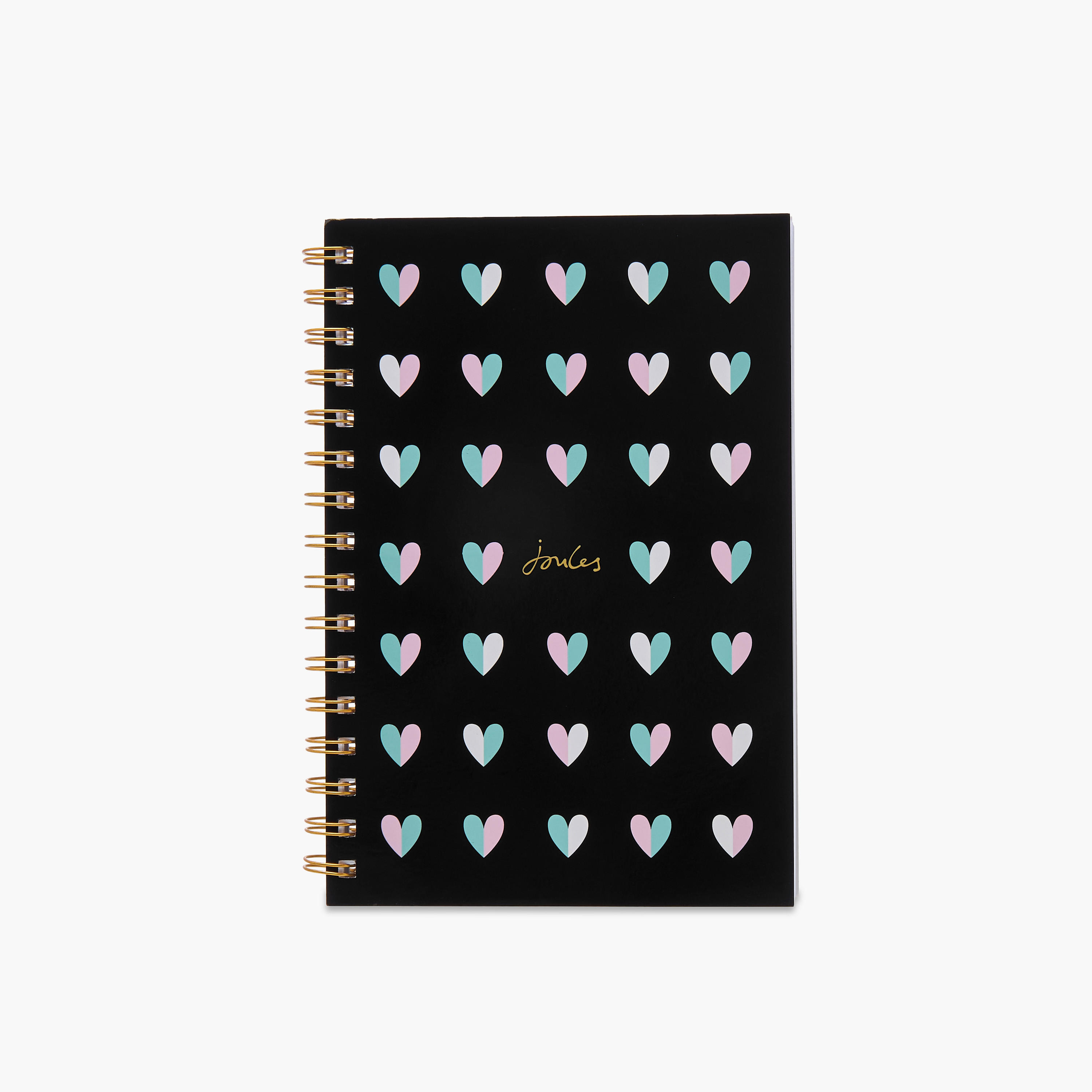 Syloon Heart Print 100-Sheet Ruled Spiral A5 Notebook-school-stationery-notebooks-image-1