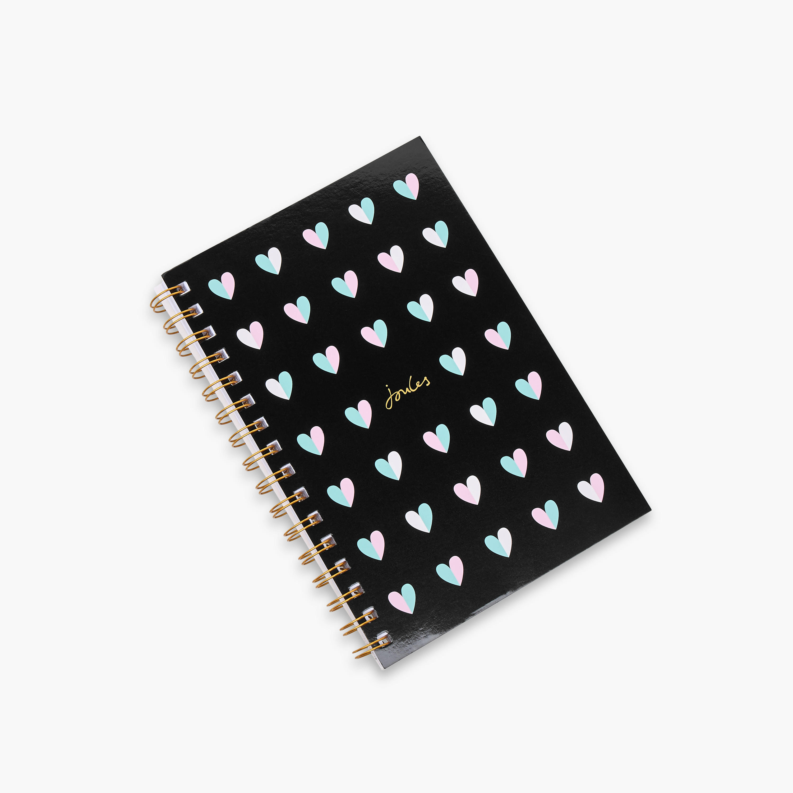 Syloon Heart Print 100-Sheet Ruled Spiral A5 Notebook-school-stationery-notebooks-image-2