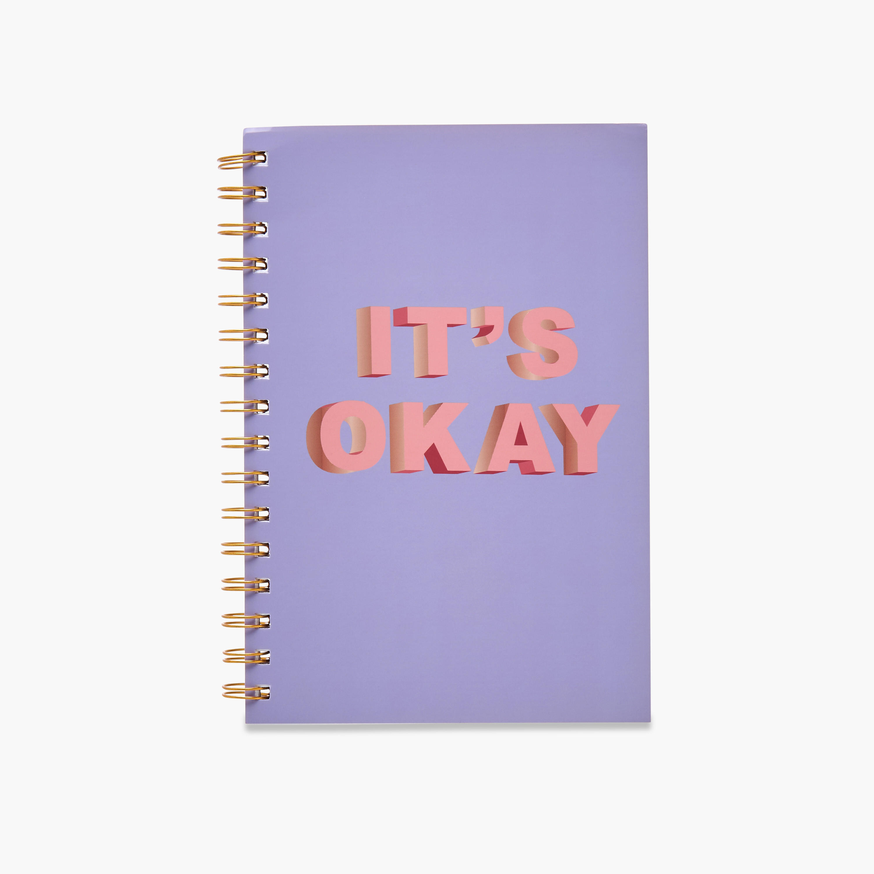 Syloon Slogan Print 100-Sheet Ruled Spiral A5 Notebook-school-stationery-notebooks-image-1