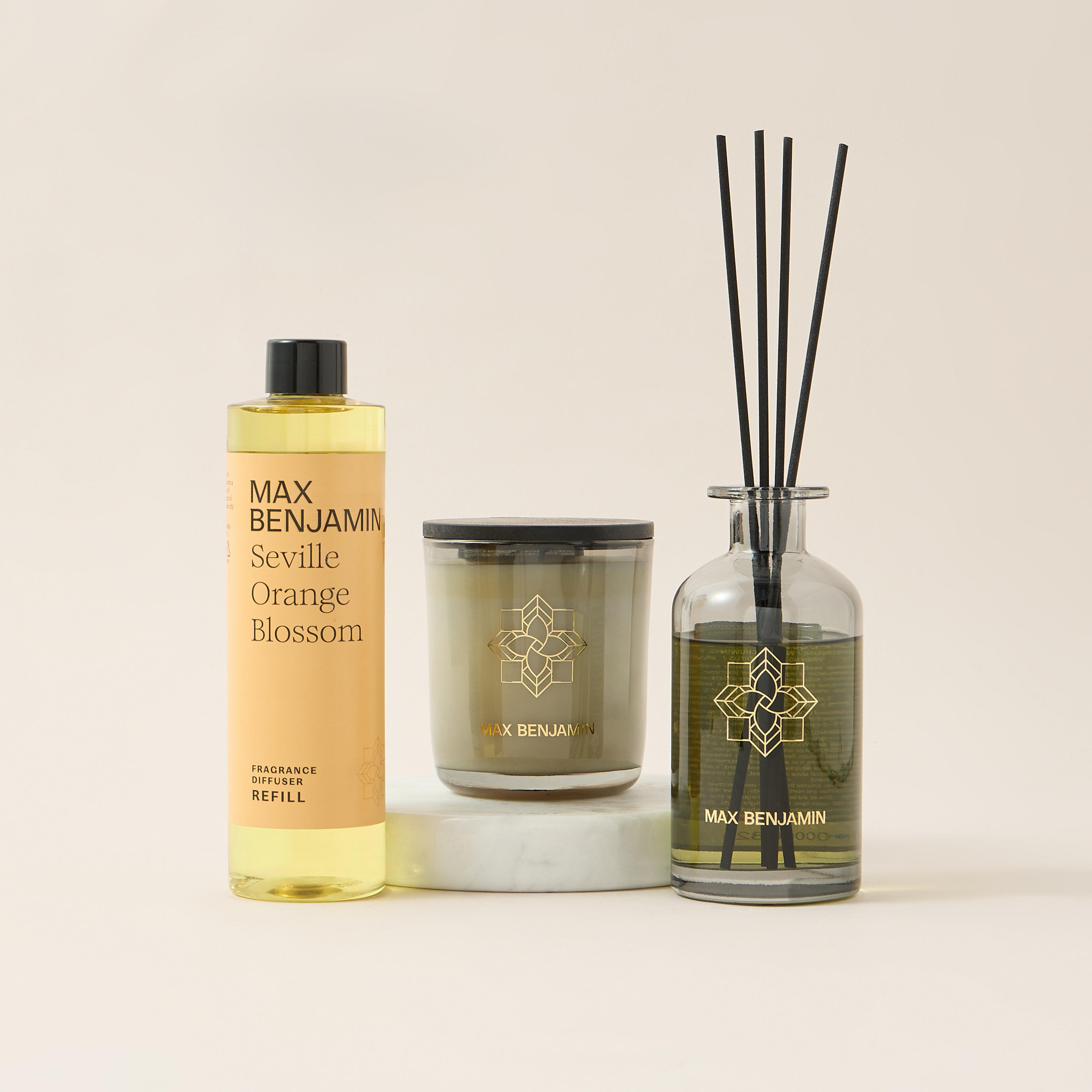 طقم موزّع عطور برائحة سيفيل أورانج بلسوم من ماكس بنجامين - 150 مل-household-homefragrance-reeddiffusers-image-2