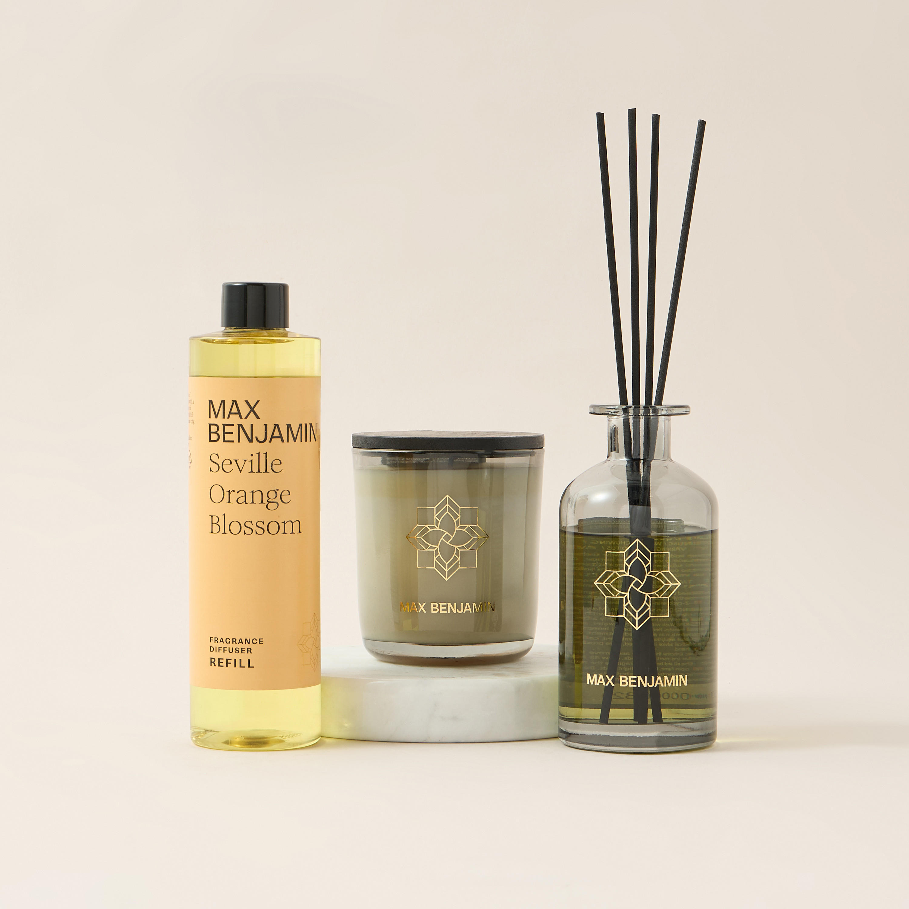 Max Benjamin Seville Orange Blossom Scented Reed Diffuser Refill - 300 ml-household-homefragrance-reeddiffusers-image-4