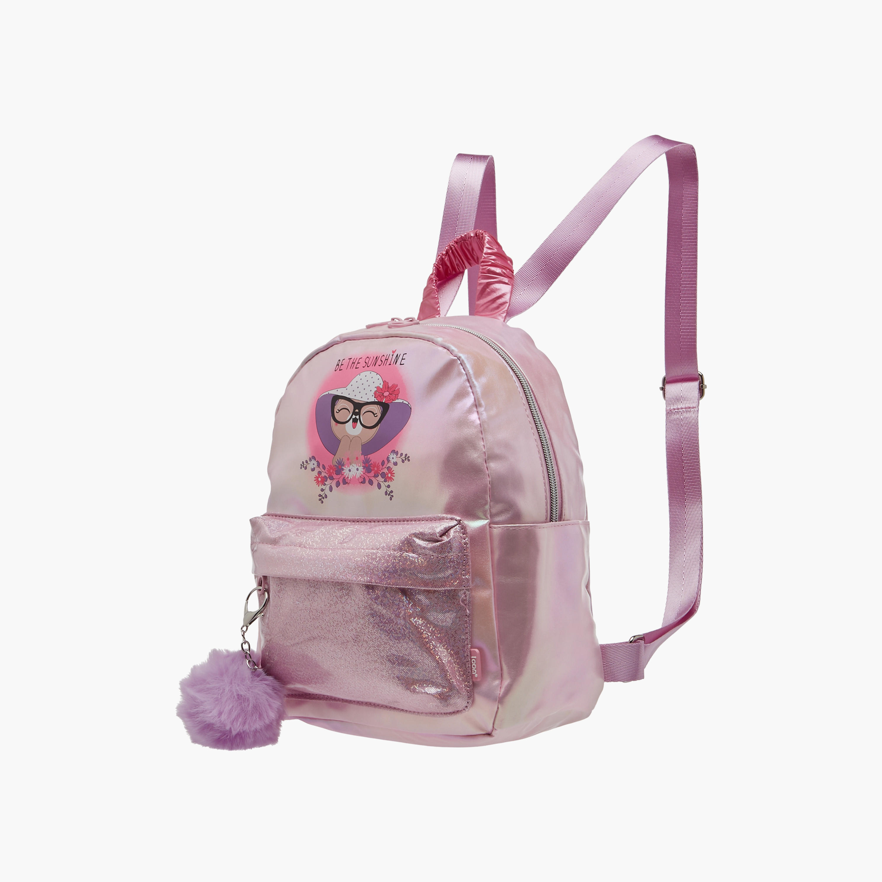 icon Graphic Print Backpack with Adjustable Straps - 29x23x11 cms-school-bagsandbackpacks-backpacks-image-2
