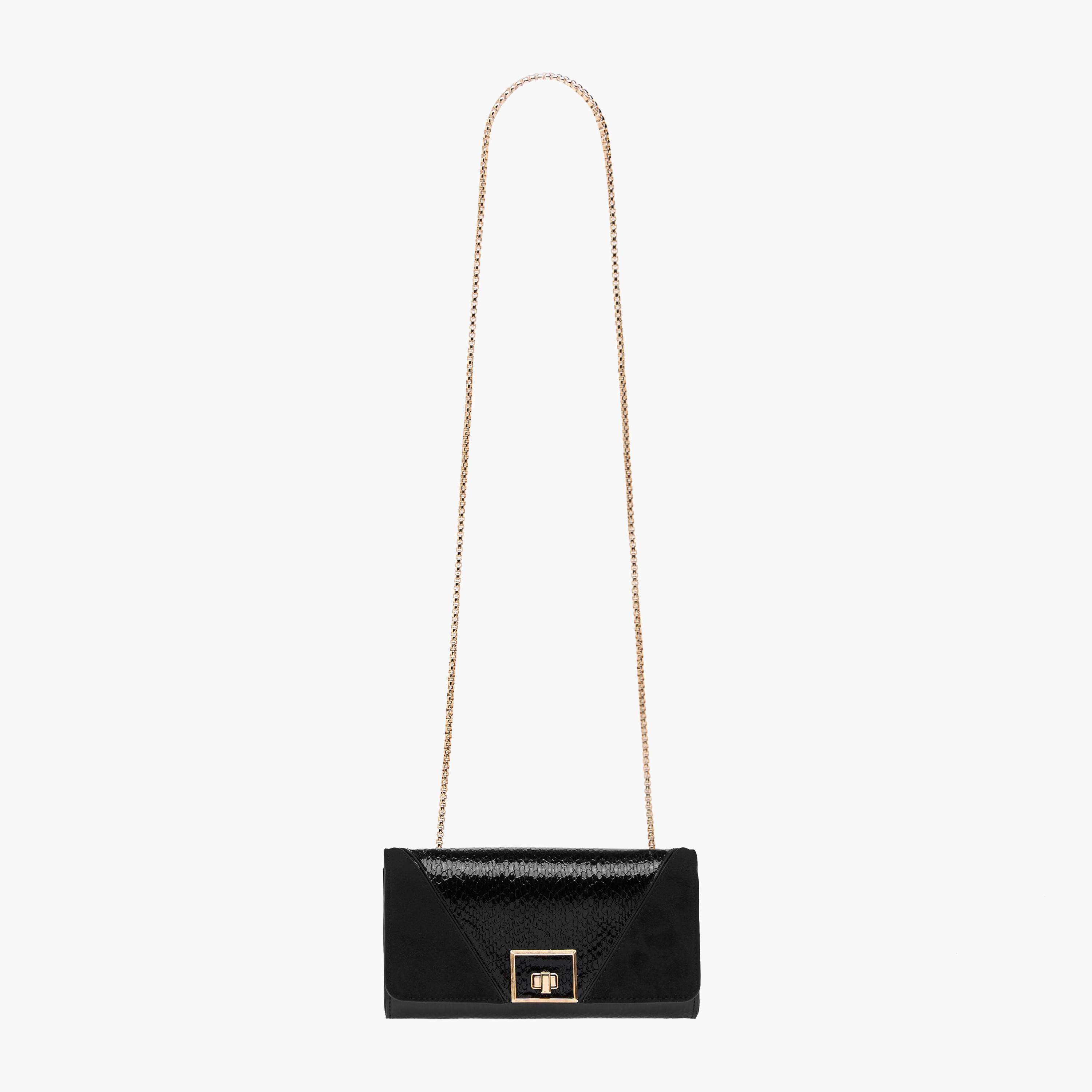 Celeste Textured Clutch with Chain Strap-women-bagsandwallets-wallets-image-2