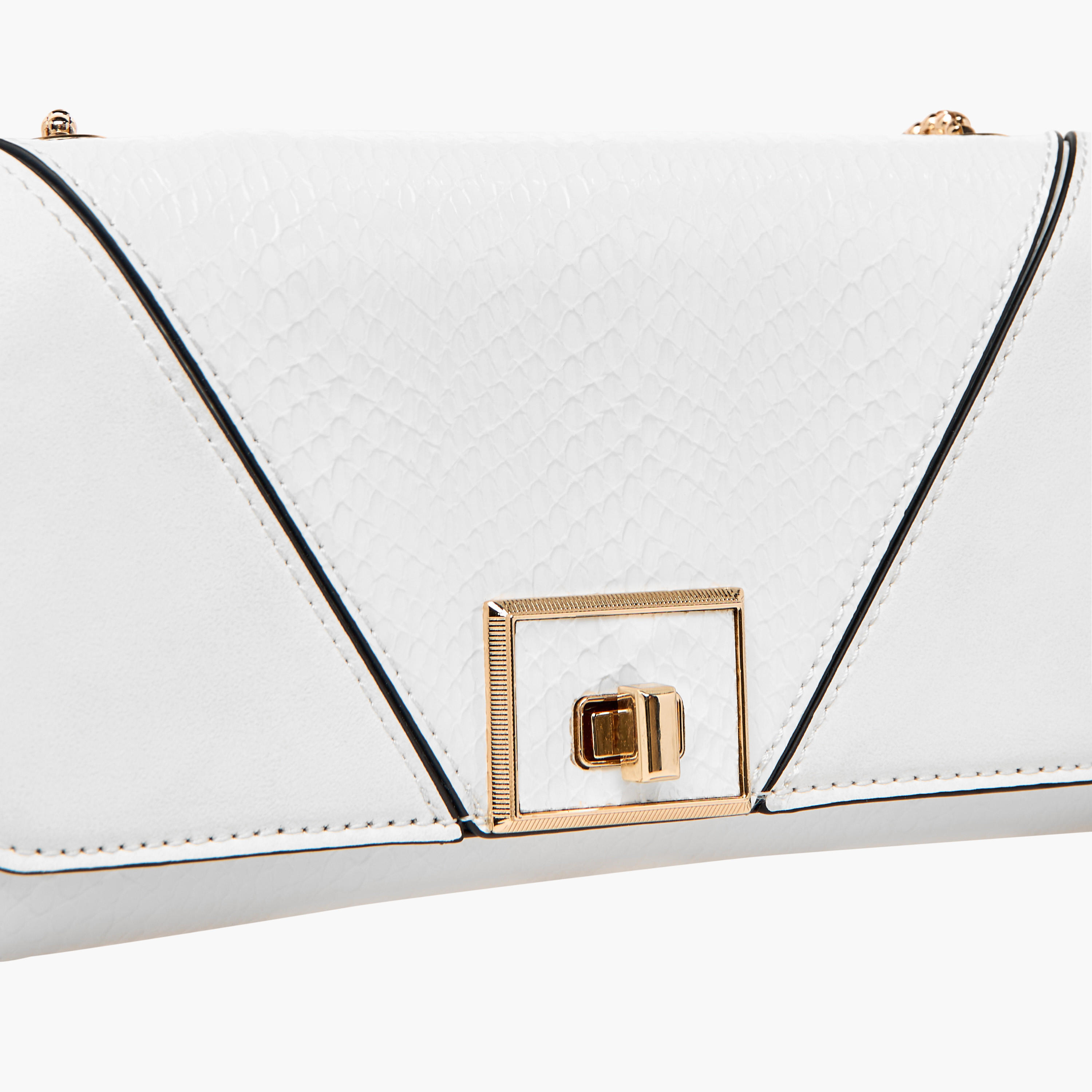 Celeste Textured Clutch with Chain Strap-women-bagsandwallets-wallets-image-4