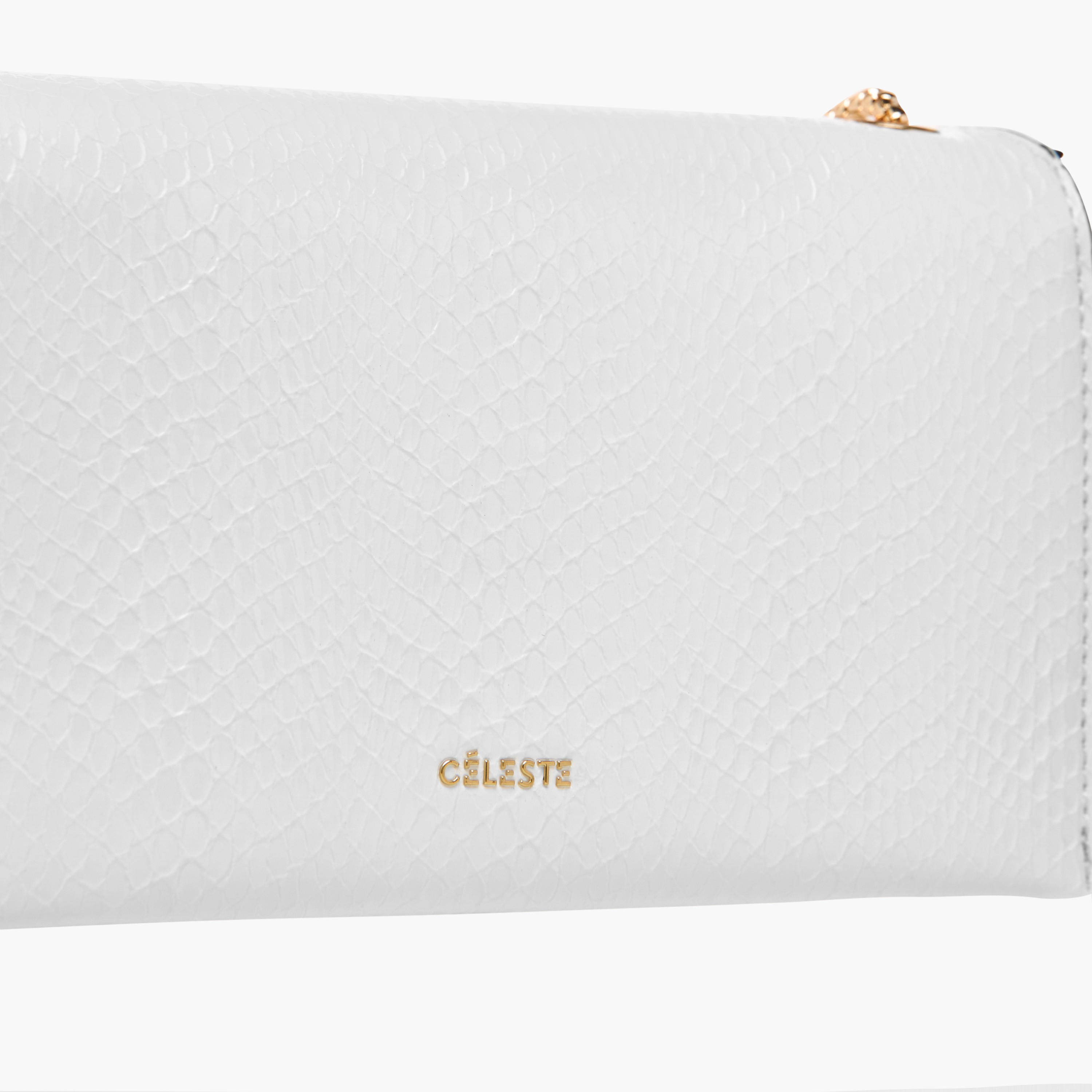 Celeste Textured Clutch with Chain Strap-women-bagsandwallets-wallets-image-6