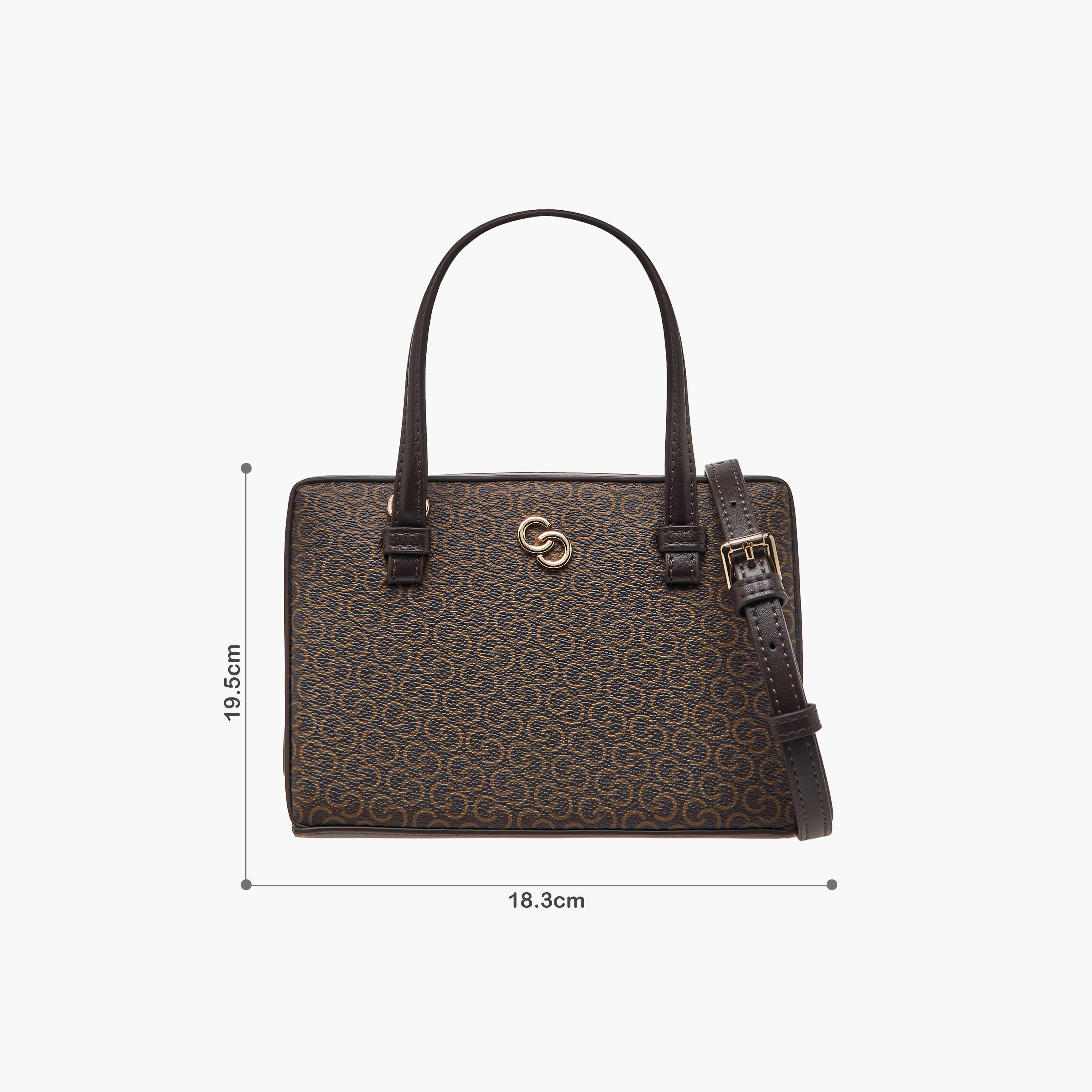 Celeste Monogram Print Tote Bag with Detachable Strap and Magnetic Closure-women-bagsandwallets-handbags-image-8