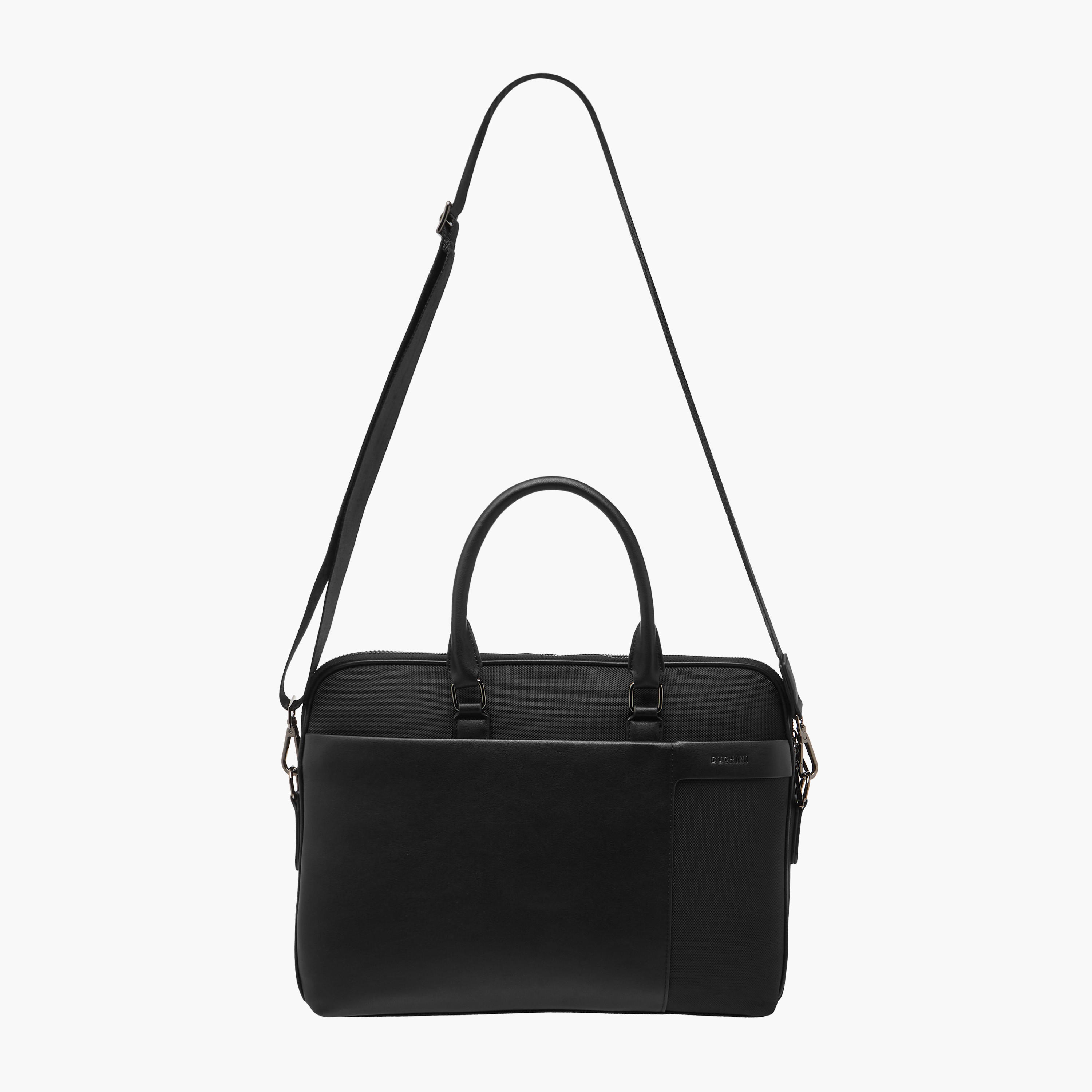 شنطة لابتوب بارزة الملمس بمقابض علوية وسحاب إغلاق من دوتشيني-men-bags-image-2