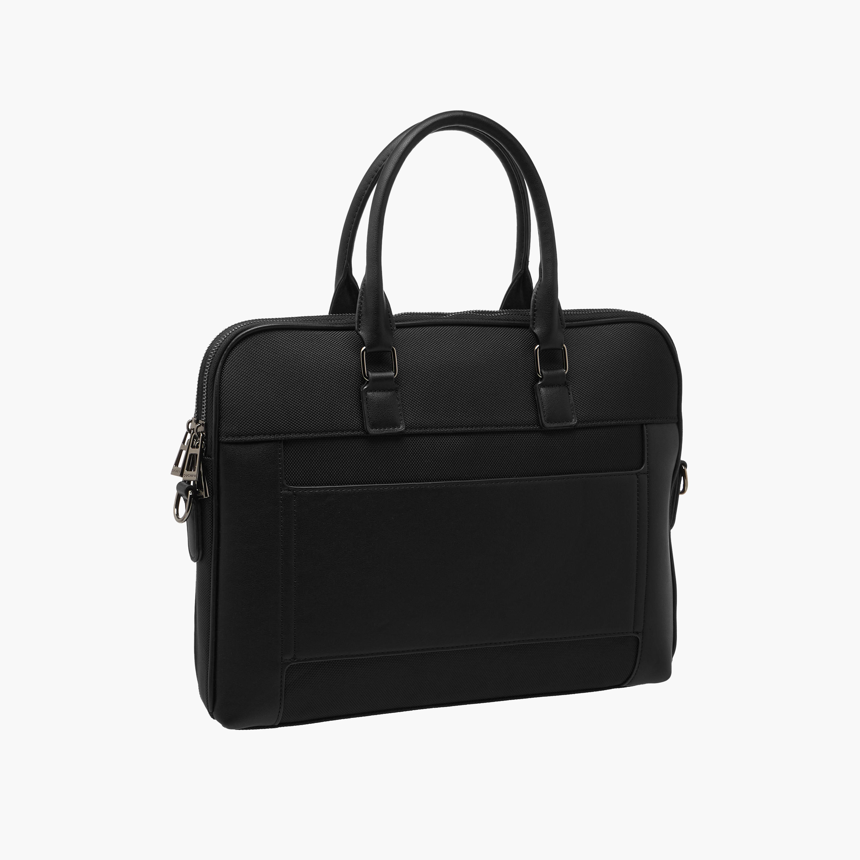 شنطة لابتوب بارزة الملمس بمقابض علوية وسحاب إغلاق من دوتشيني-men-bags-image-3