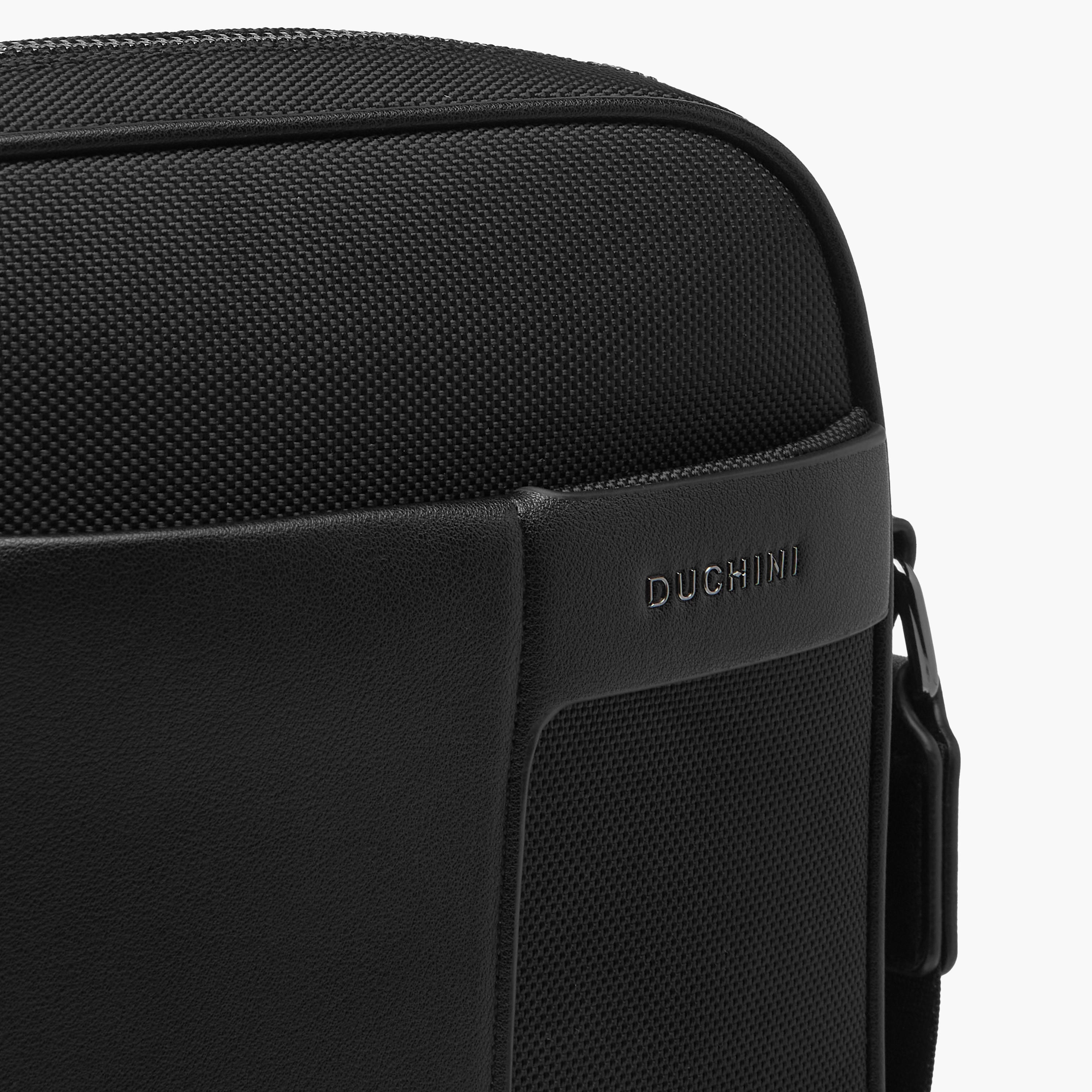 Duchini Solid Crossbody Bag with Adjustable Strap and Zip Closure-men-bags-image-5