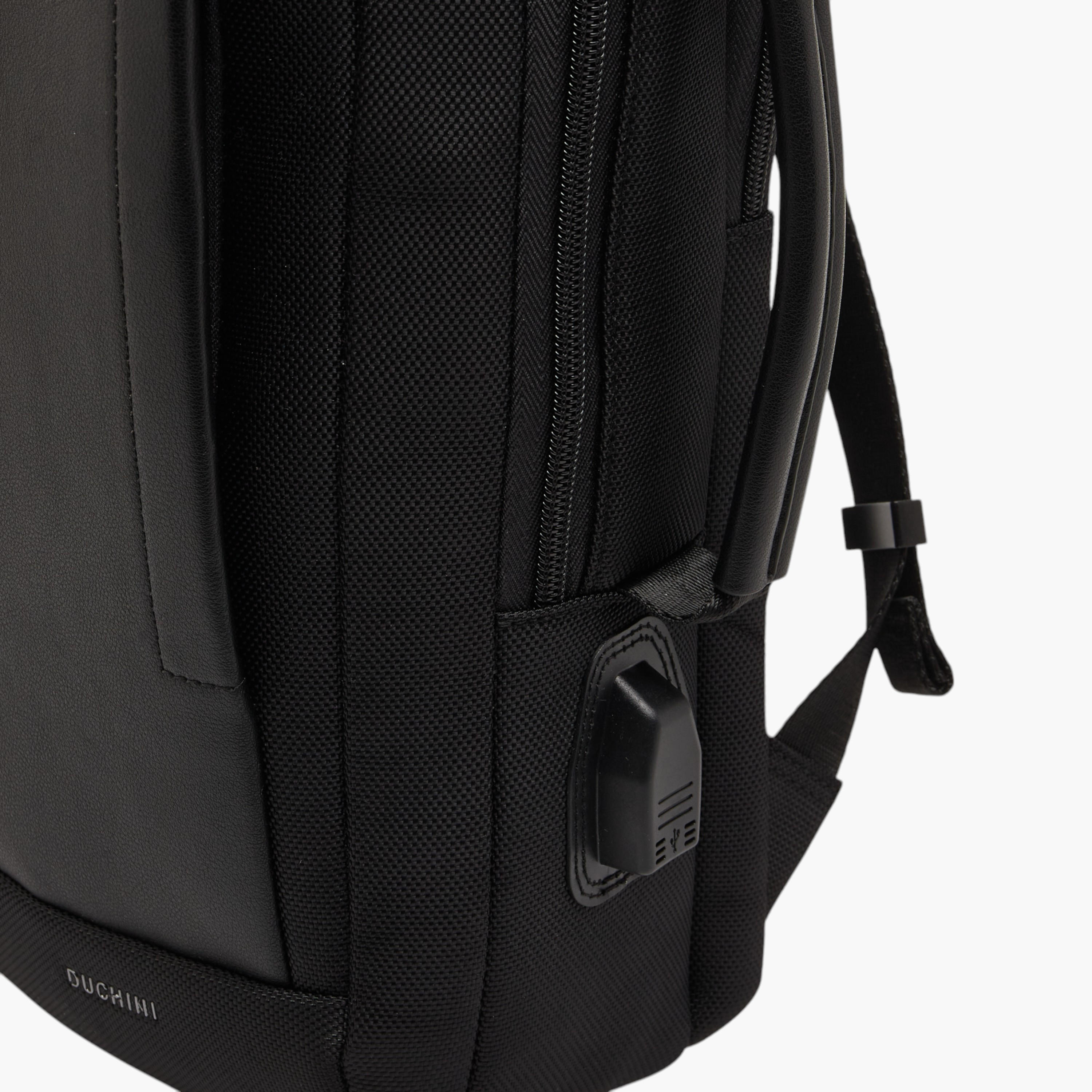 Duchini Solid Backpack with Adjustable Straps and Handle-men-bags-image-7