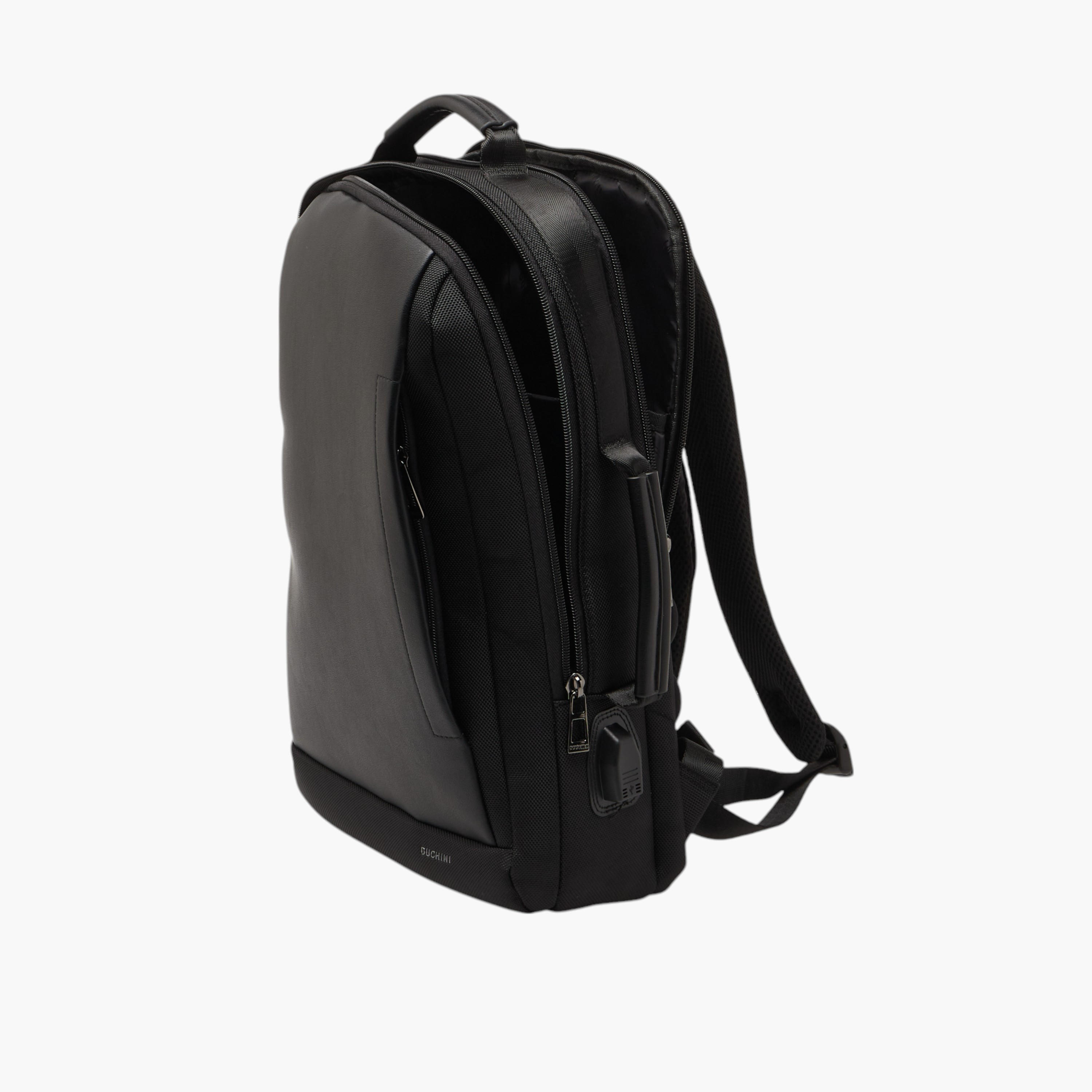 شنطة ظهر سادة بحمالات قابلة للتعديل ومقبض من دوتشيني-men-bags-image-9