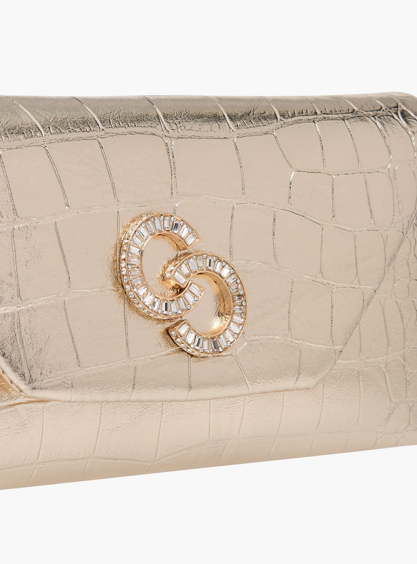Celeste Embellshed Crossbody Bag with Chain Strap and Flap Closure-women-bagsandwallets-handbags-image-4