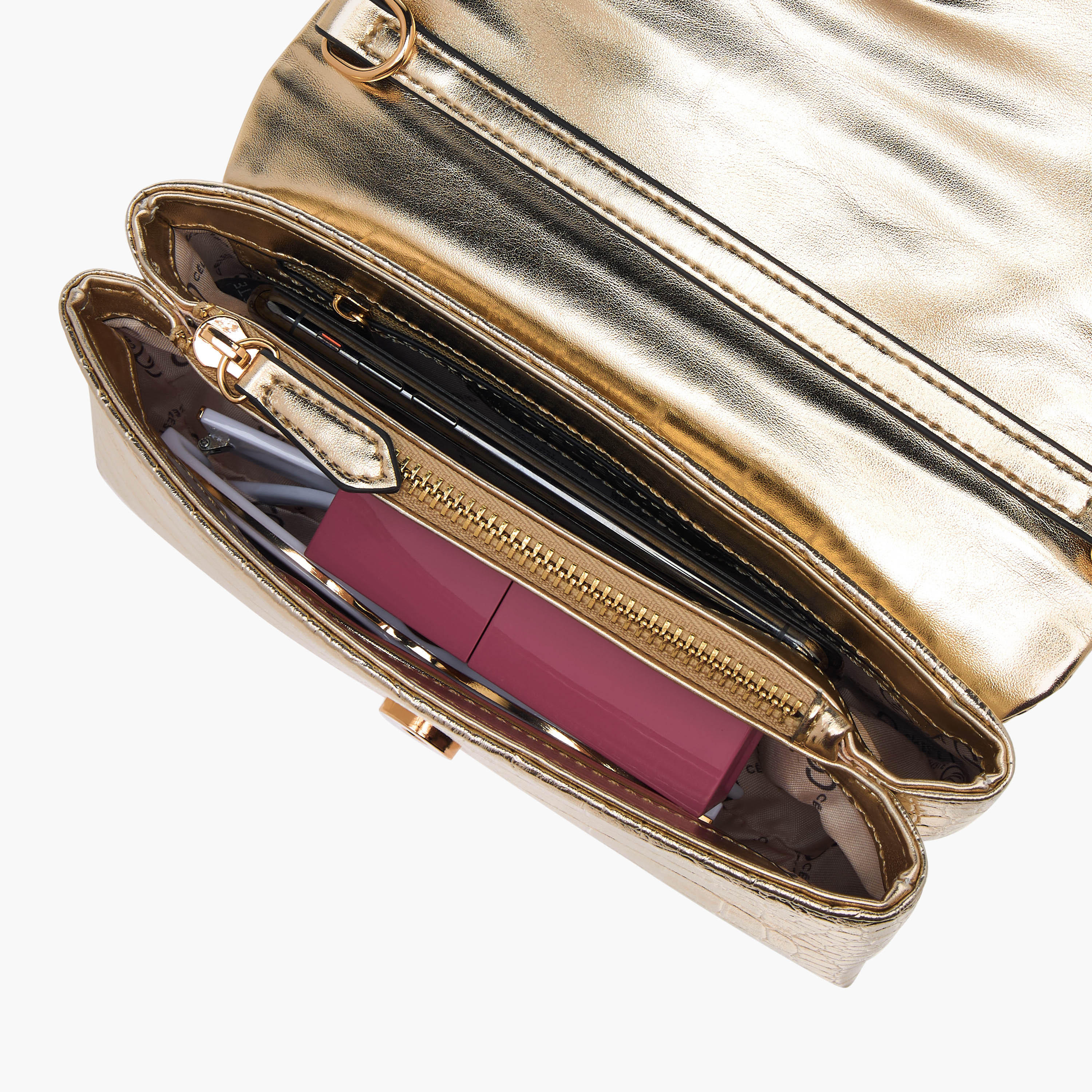 Celeste Embellshed Crossbody Bag with Chain Strap and Flap Closure-women-bagsandwallets-handbags-image-7