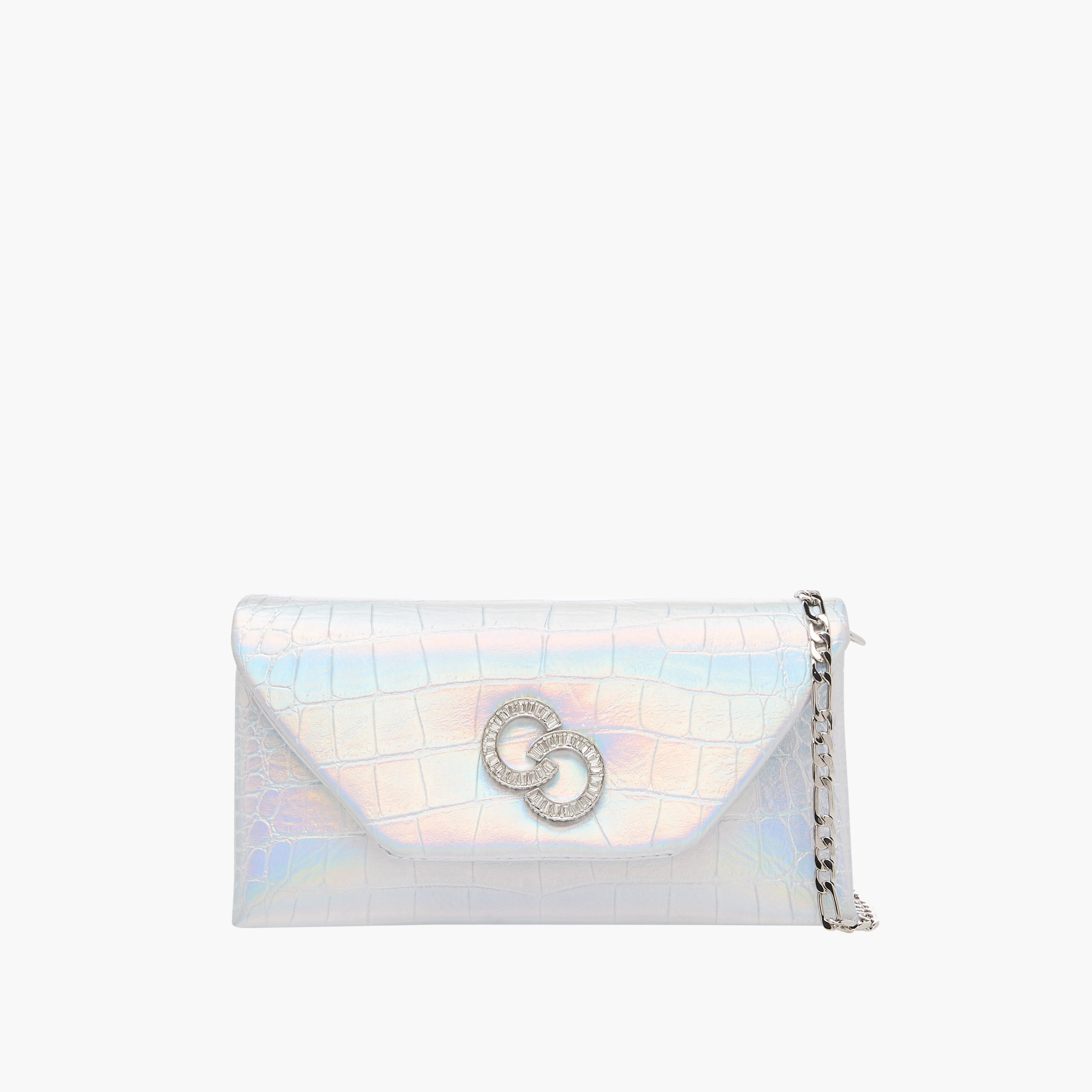 Celeste Embellshed Crossbody Bag with Chain Strap and Flap Closure-women-bagsandwallets-handbags-image-1