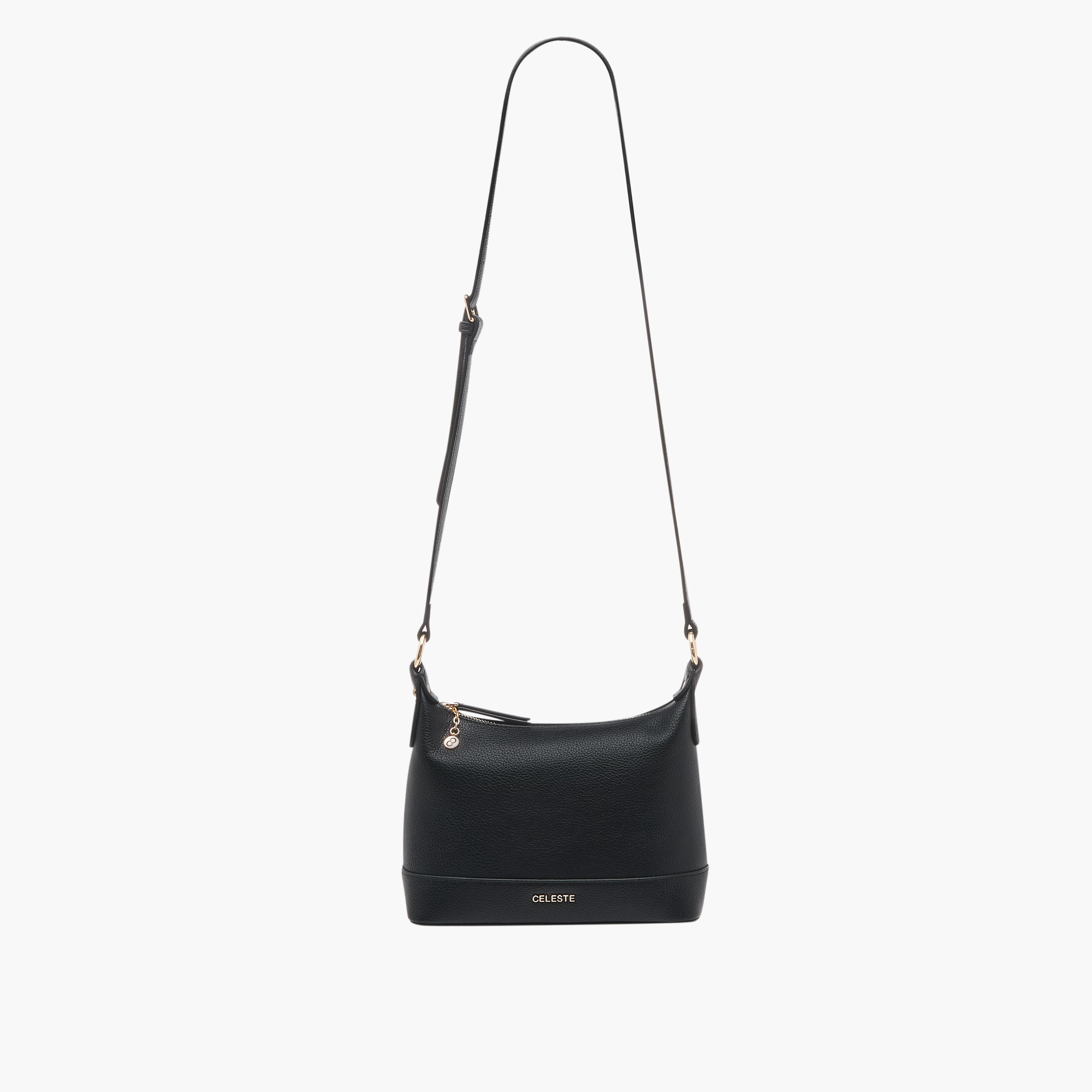 شنطة كتف بارزة الملمس بحزام قابل للتعديل وسحاب إغلاق من سيليست-women-bagsandwallets-handbags-image-6