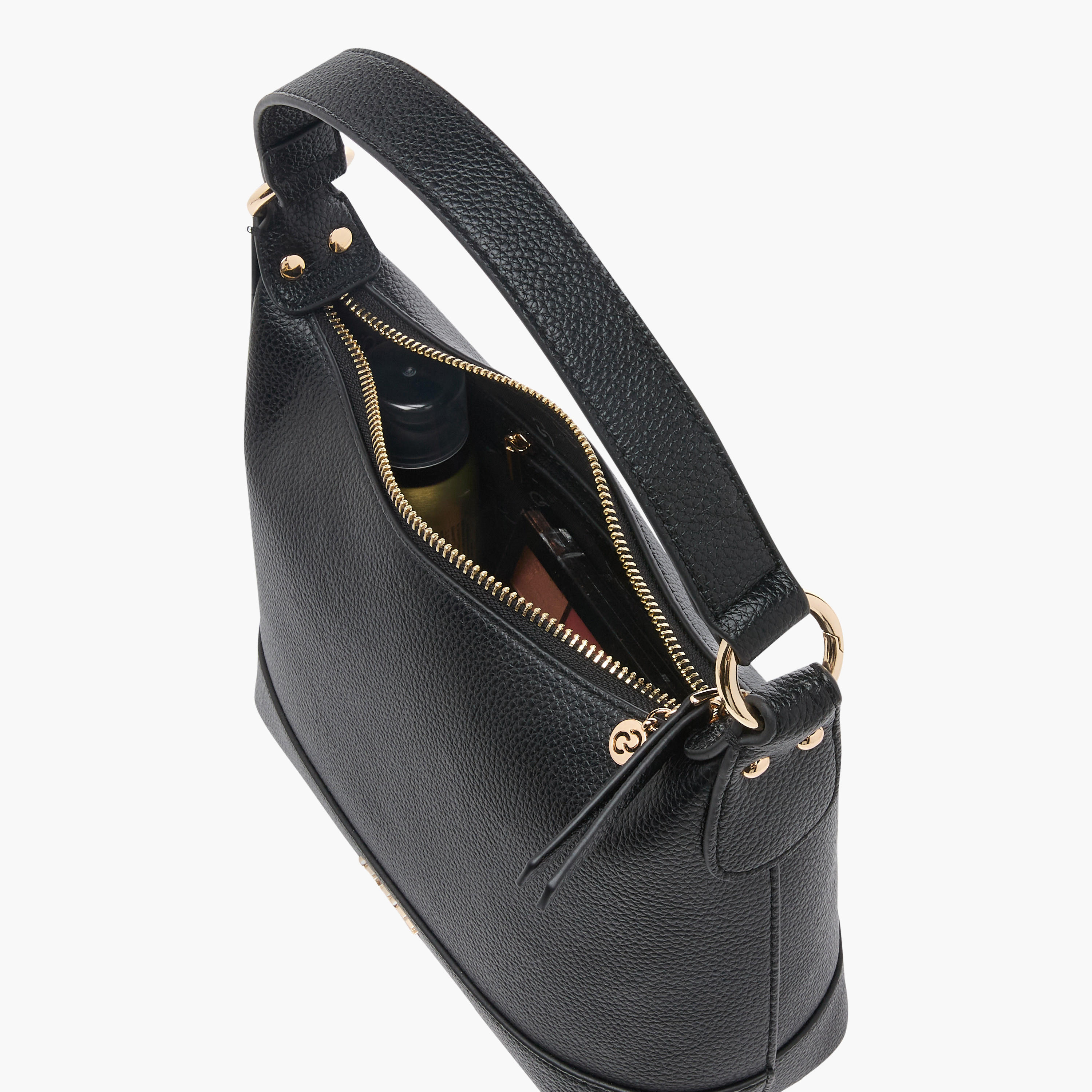 شنطة كتف بارزة الملمس بحزام قابل للتعديل وسحاب إغلاق من سيليست-women-bagsandwallets-handbags-image-1