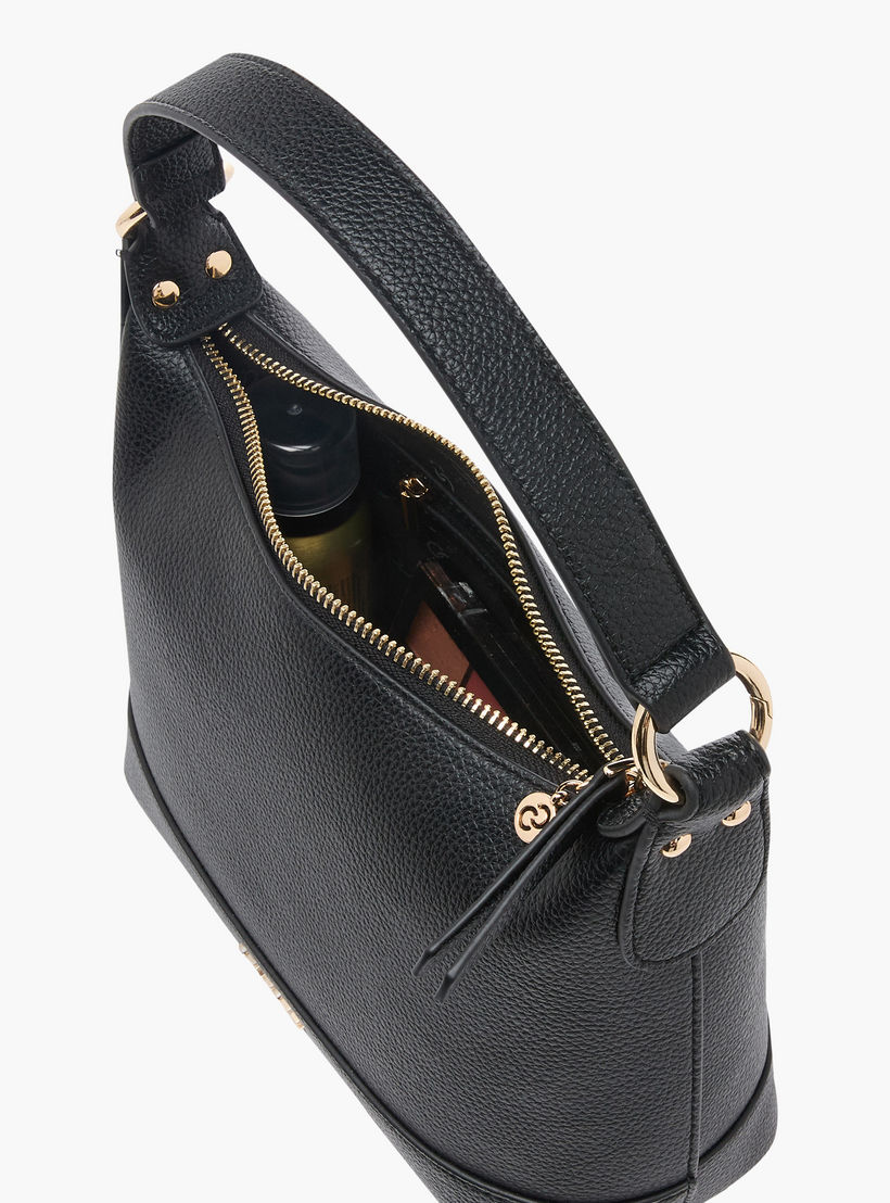 شنطة كتف بارزة الملمس بحزام قابل للتعديل وسحاب إغلاق من سيليست-women-bagsandwallets-handbags-image-1