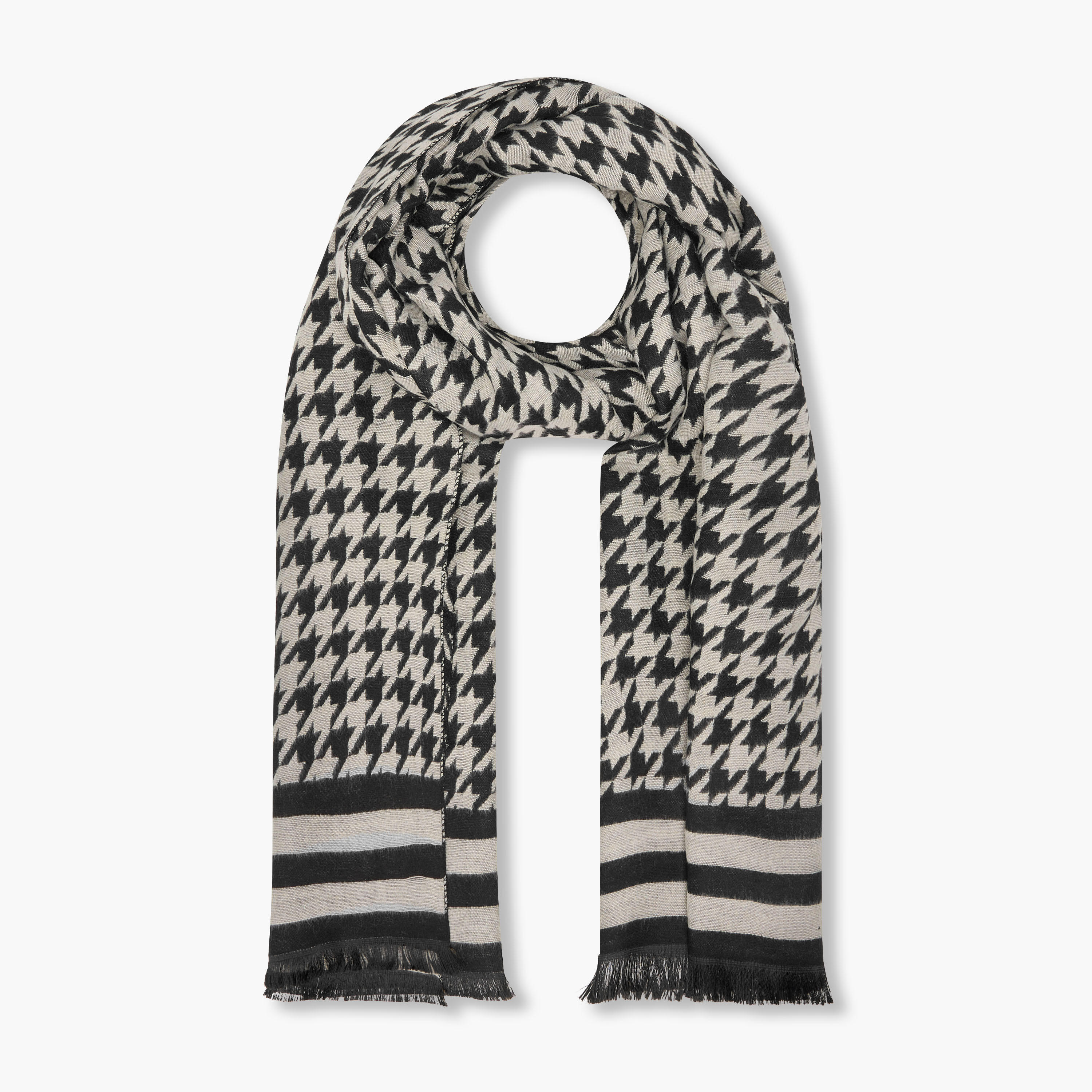 Zora Scarf Winter Houndstooth Print Multicolour-women-clothingaccessories-scarves-image-1
