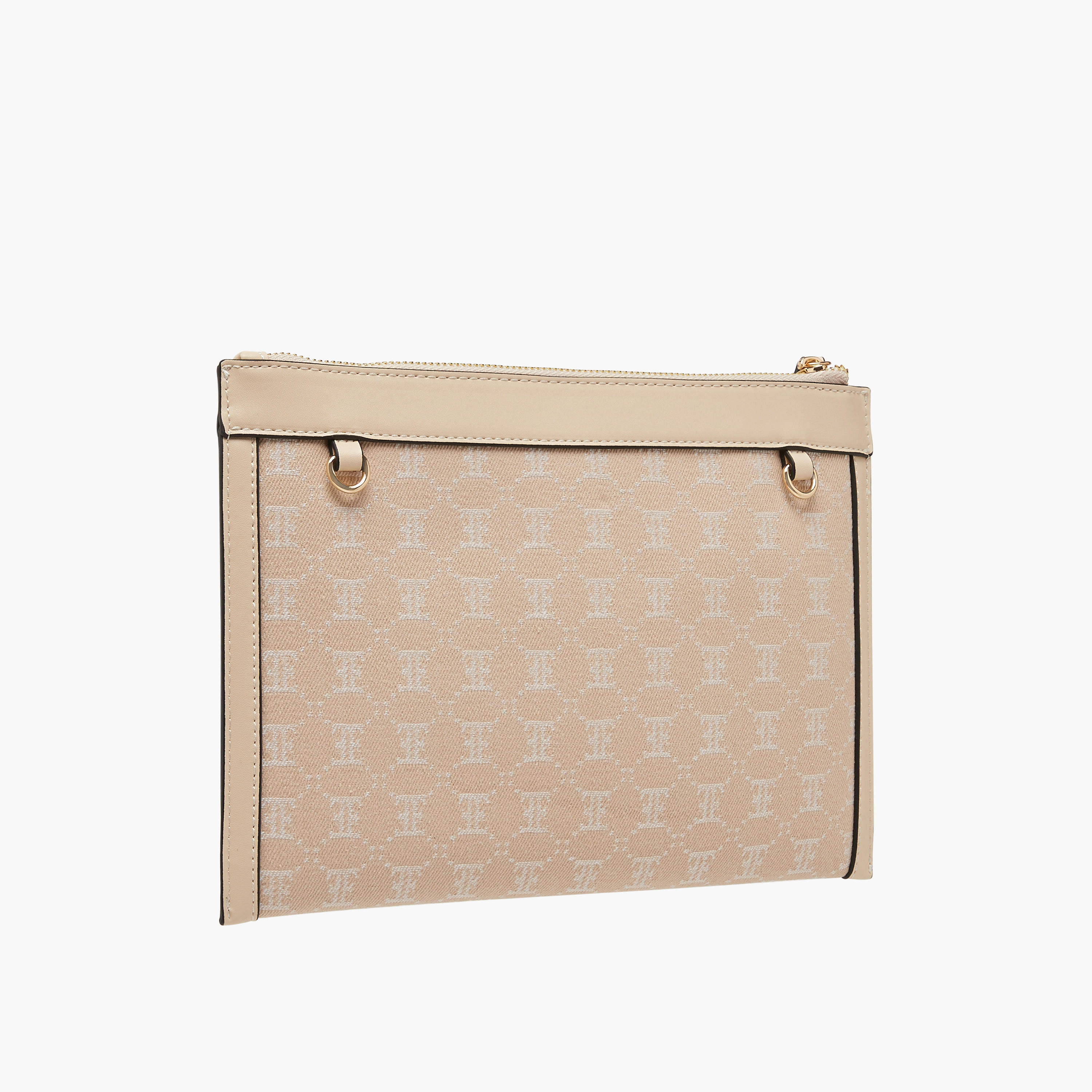 شنطة كروس بودي بارزة الملمس مونوجرام وحزام قابل للتعديل من إيل-women-bagsandwallets-handbags-image-3