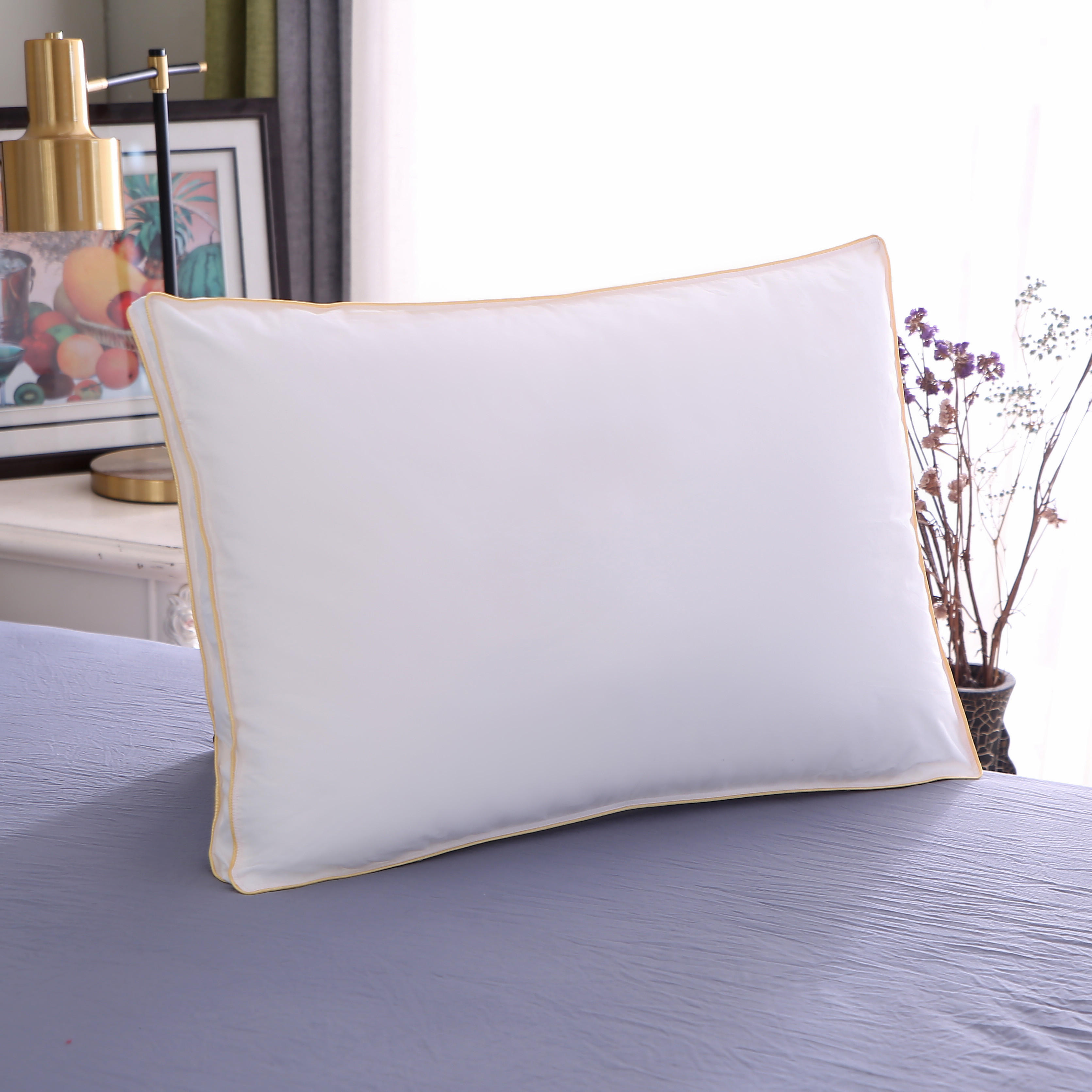مجموعة وسائد فائقة النعومة 4 قطع من يونيك هوم - 75×50 سم-household-bedding-pillows-image-2