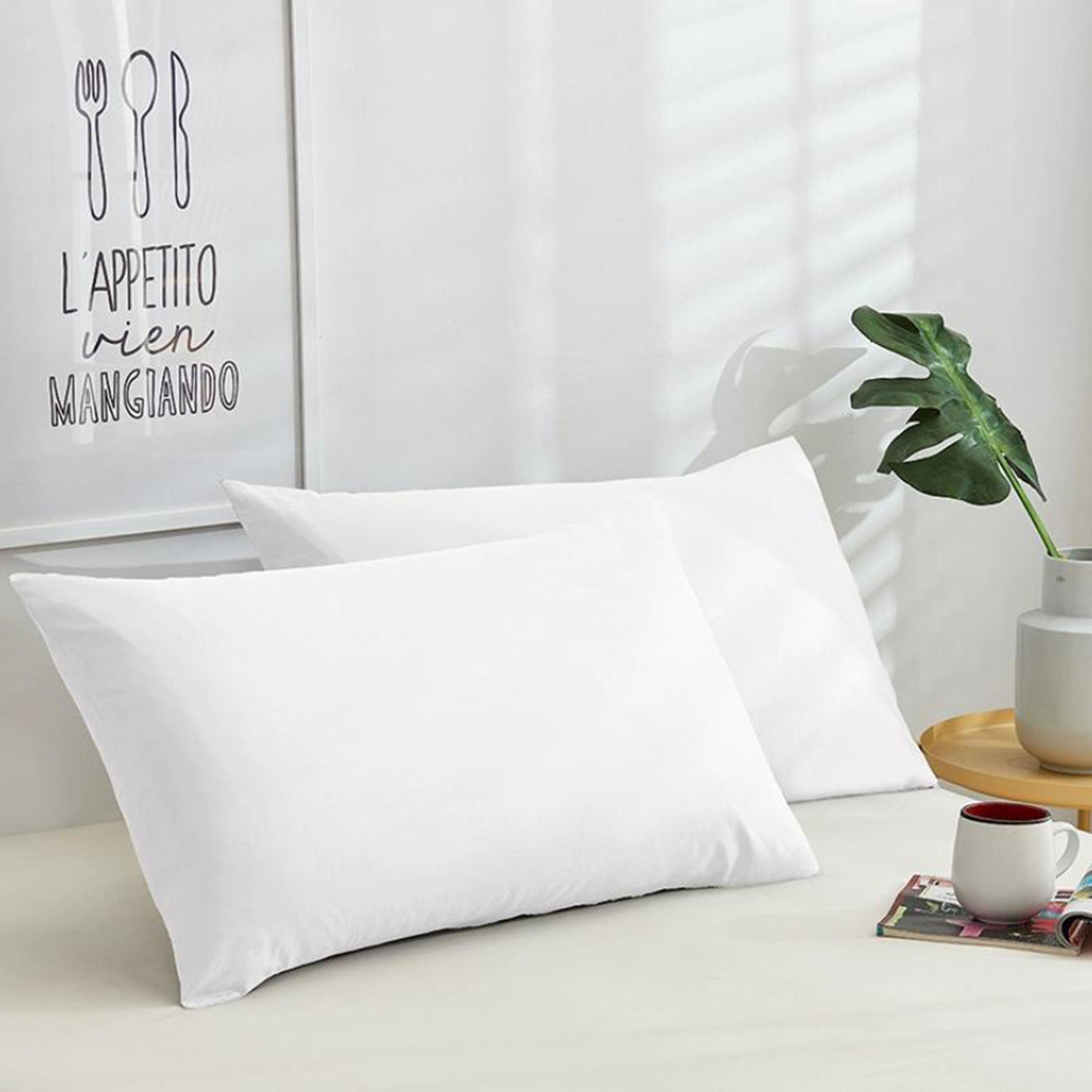 طقم وسائد فاليو بلس 4 قطع من يونيك هوم - 50x70 سم-household-bedding-pillows-image-1