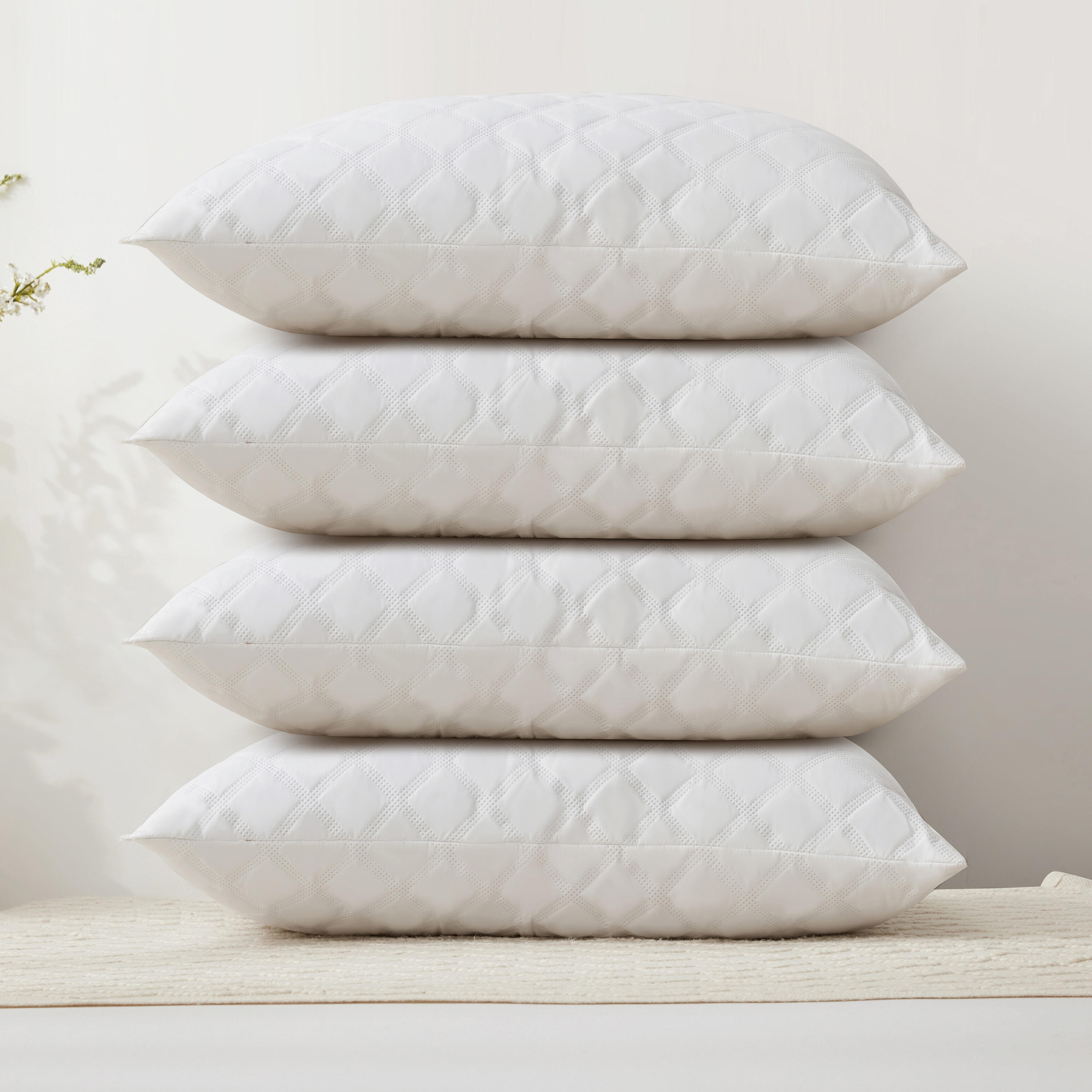 Unique Home 4-Piece Super Sonic High Quality Pillow Set - 50x70 cms-household-bedding-pillows-image-2