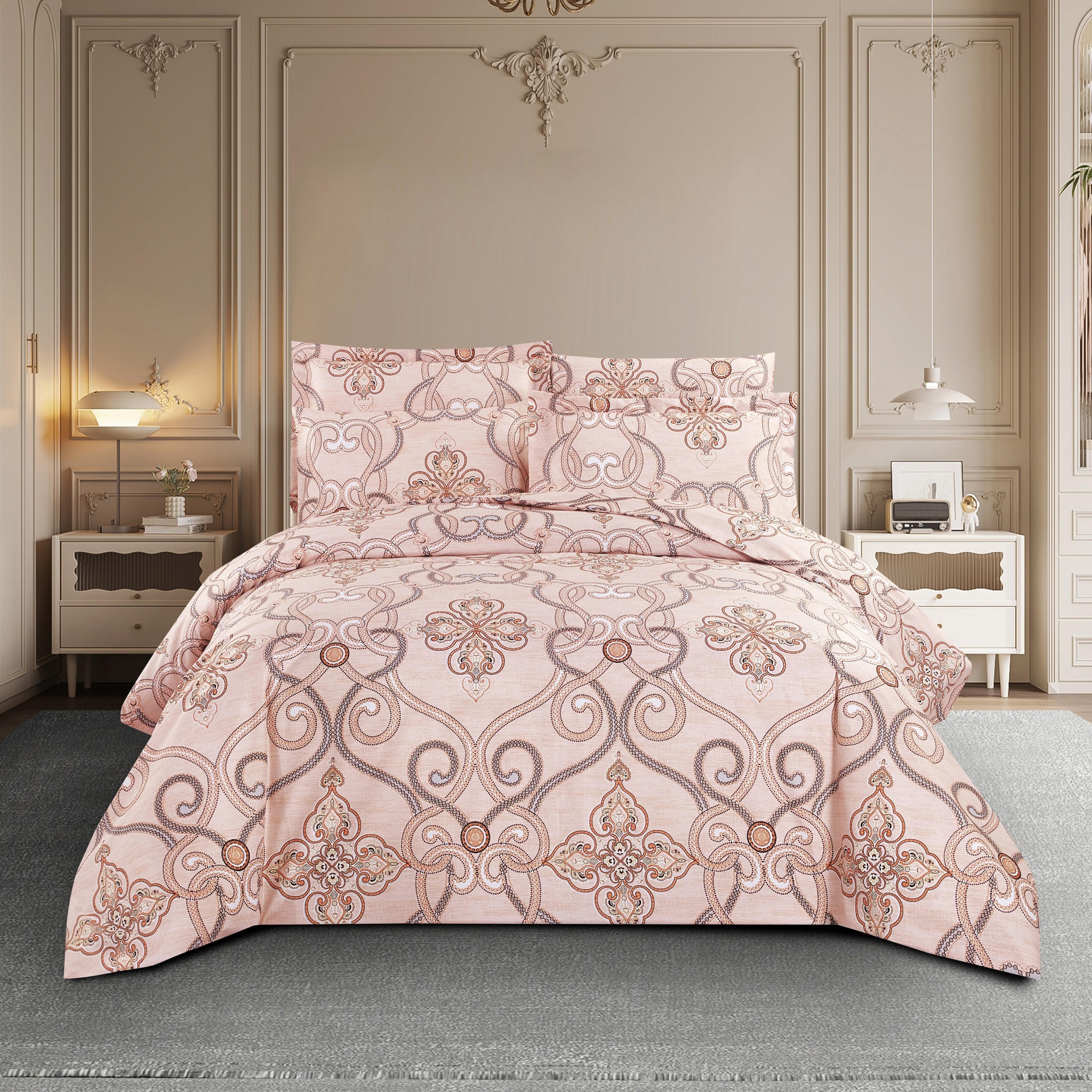 Unique Home All Season 6-Piece Printed King Comforter Set - 240x260 cms-household-bedding-comfortersandbedspreads-comforters-image-1