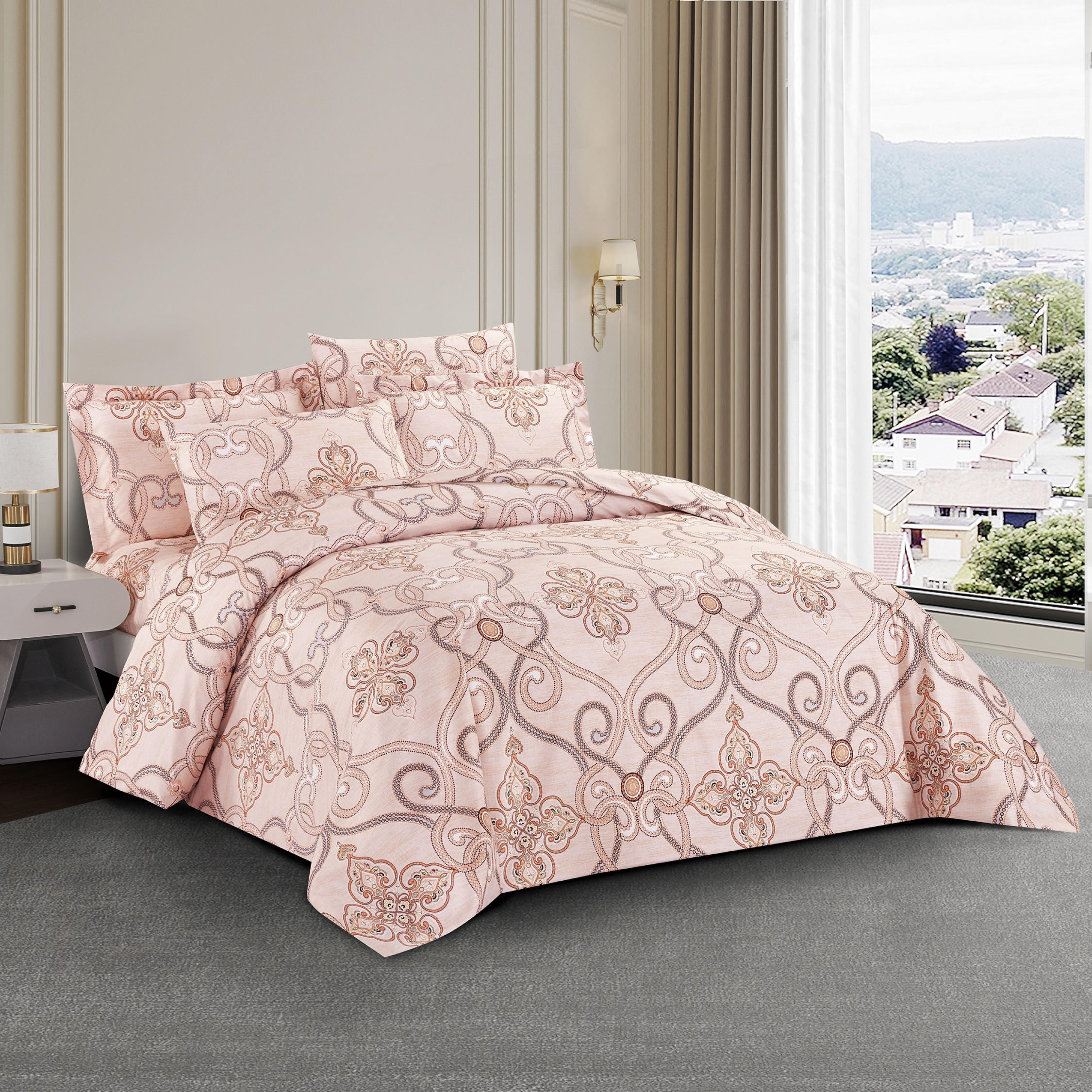 Unique Home All Season 6-Piece Printed King Comforter Set - 240x260 cms-household-bedding-comfortersandbedspreads-comforters-image-2