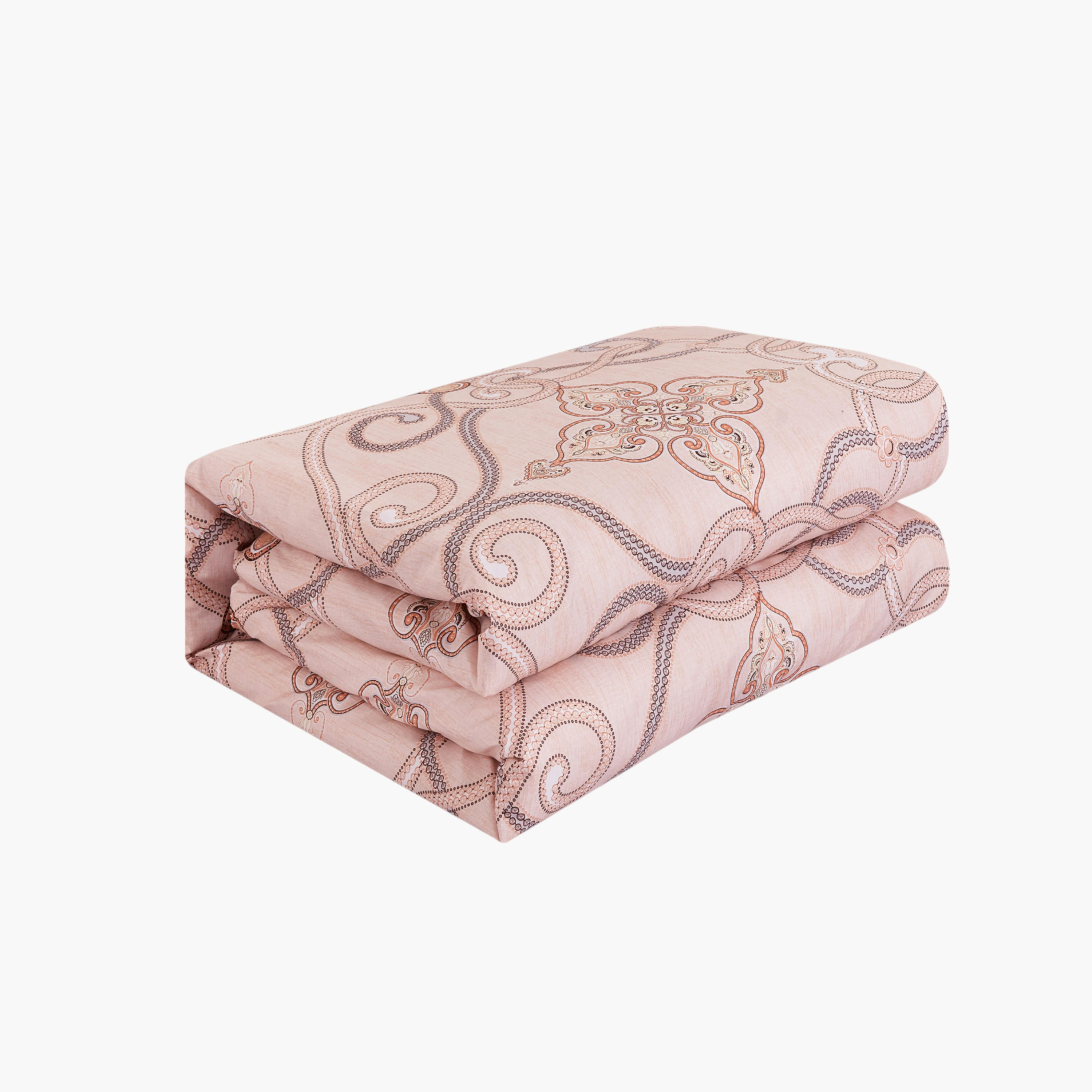 طقم لحاف كينج بطبعات لجميع المواسم 6 قطع من يونيك هوم - 240x260 سم-household-bedding-comfortersandbedspreads-comforters-image-3
