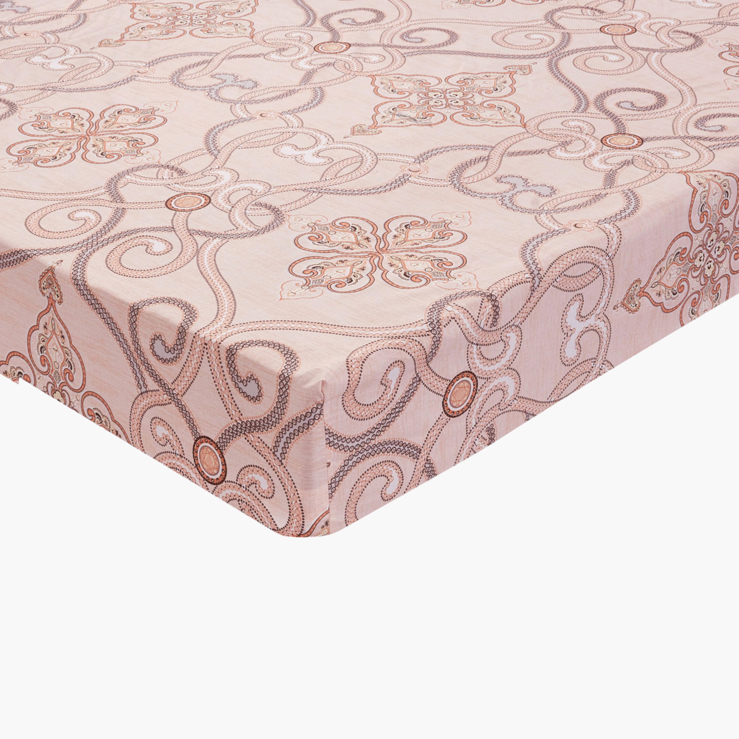 طقم لحاف كينج بطبعات لجميع المواسم 6 قطع من يونيك هوم - 240x260 سم-household-bedding-comfortersandbedspreads-comforters-image-6
