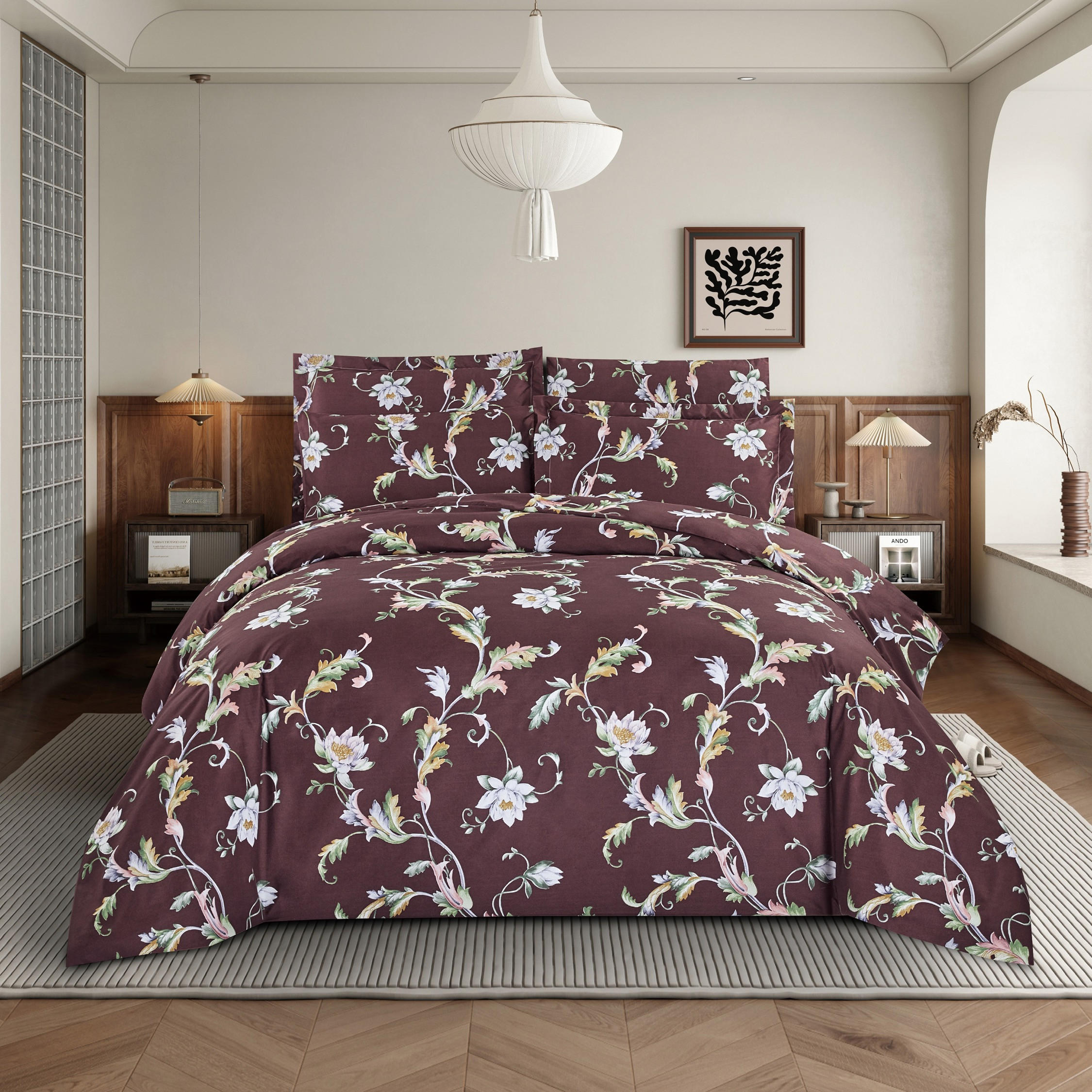 Unique Home All Season 6-Piece Printed King Comforter Set - 240x260 cms-household-bedding-comfortersandbedspreads-comforters-image-1