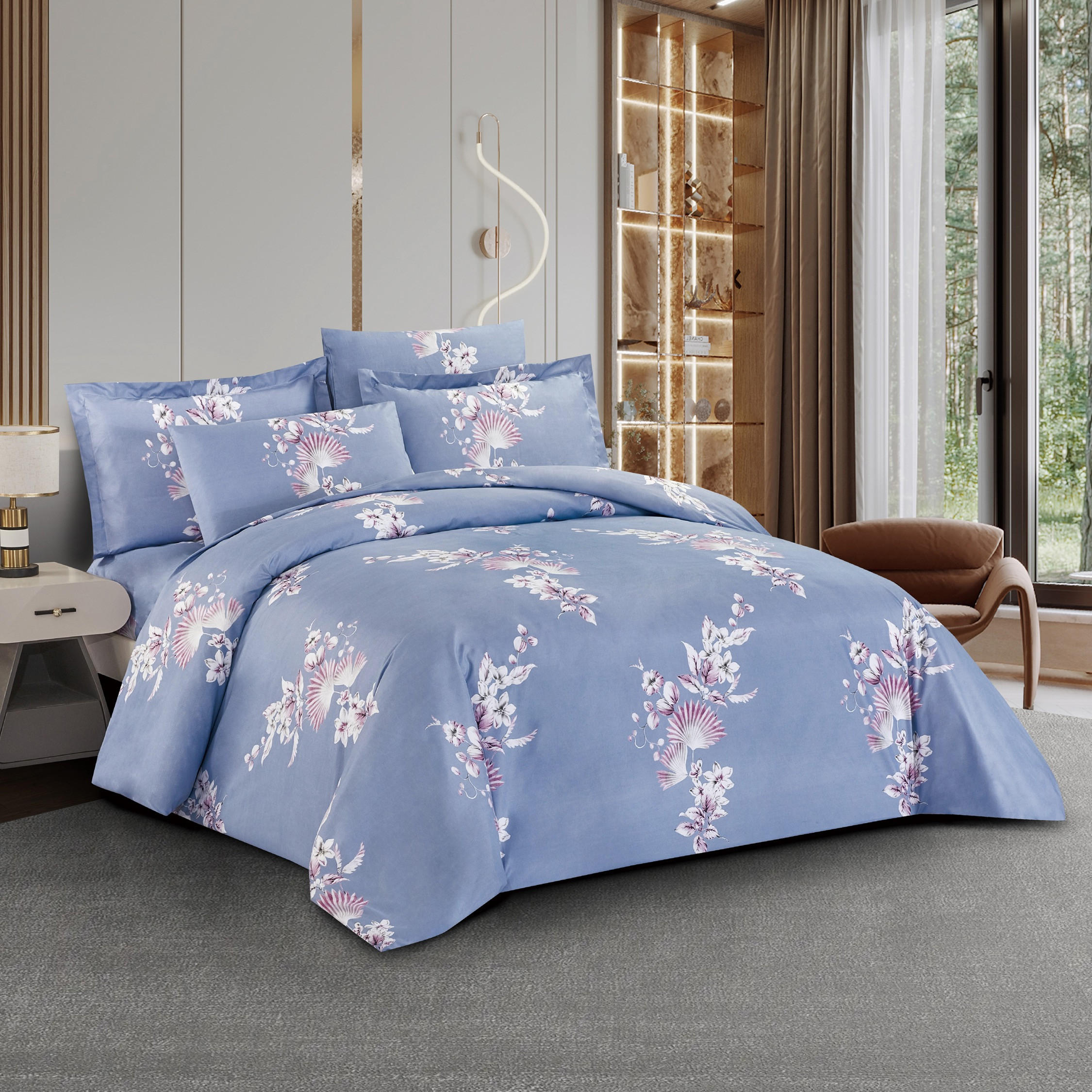 Unique Home All Season 6-Piece Printed King Comforter Set - 240x260 cms-household-bedding-comfortersandbedspreads-comforters-image-2