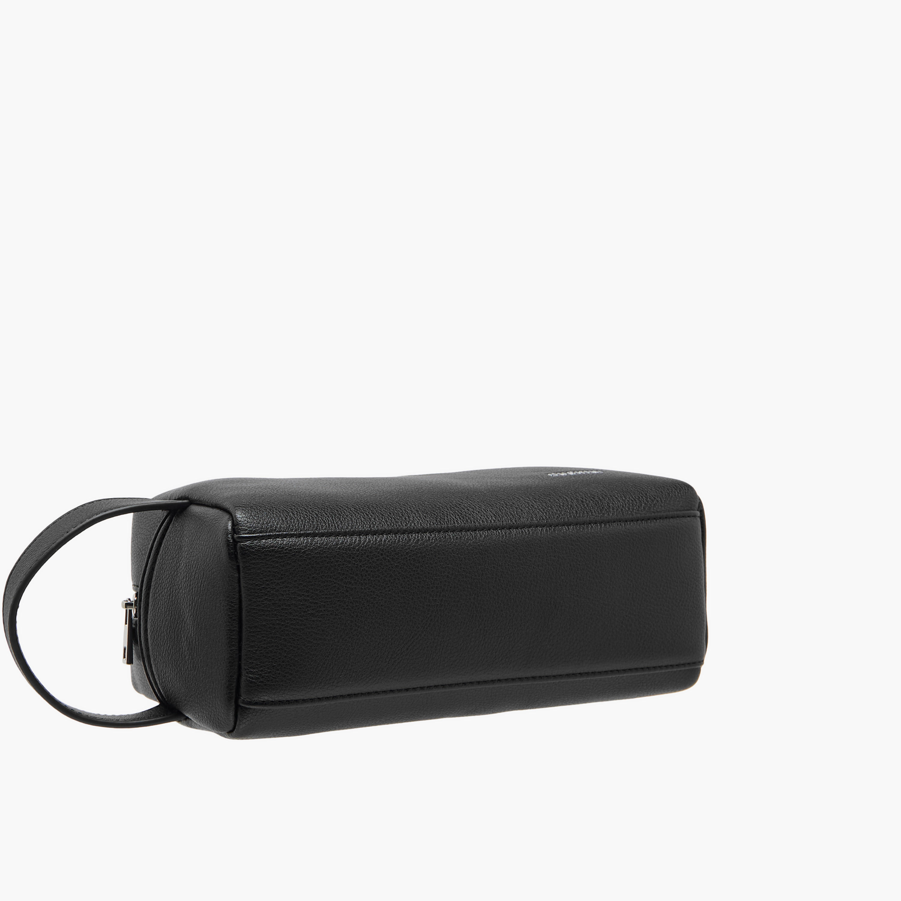 Duchini Textured Pouch with Zip Closure and Wristlet Strap-men-bags-image-6