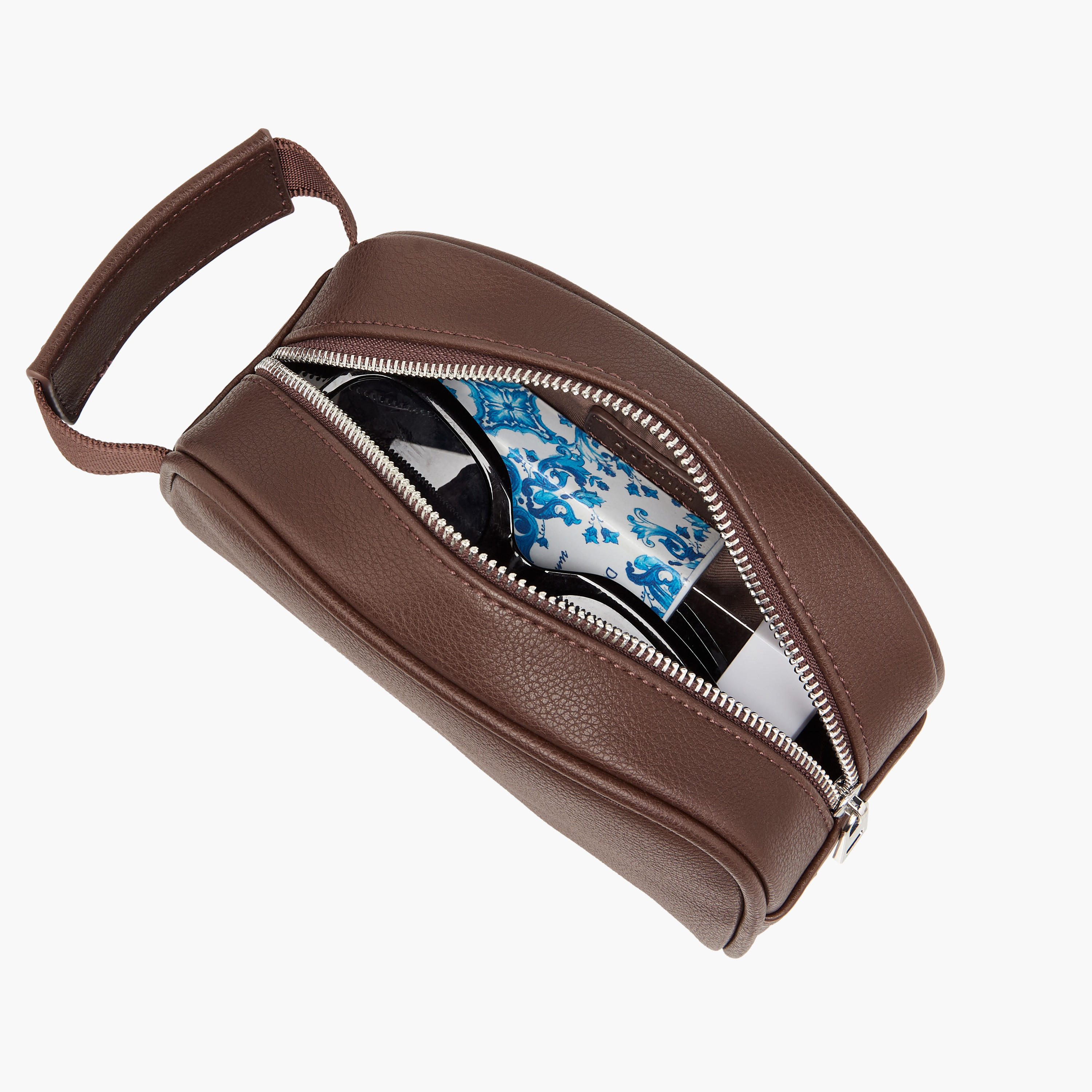 شنطة صغيرة بارزة الملمس بسحاب إغلاق وحزام معصم من دوتشيني-men-bags-image-7