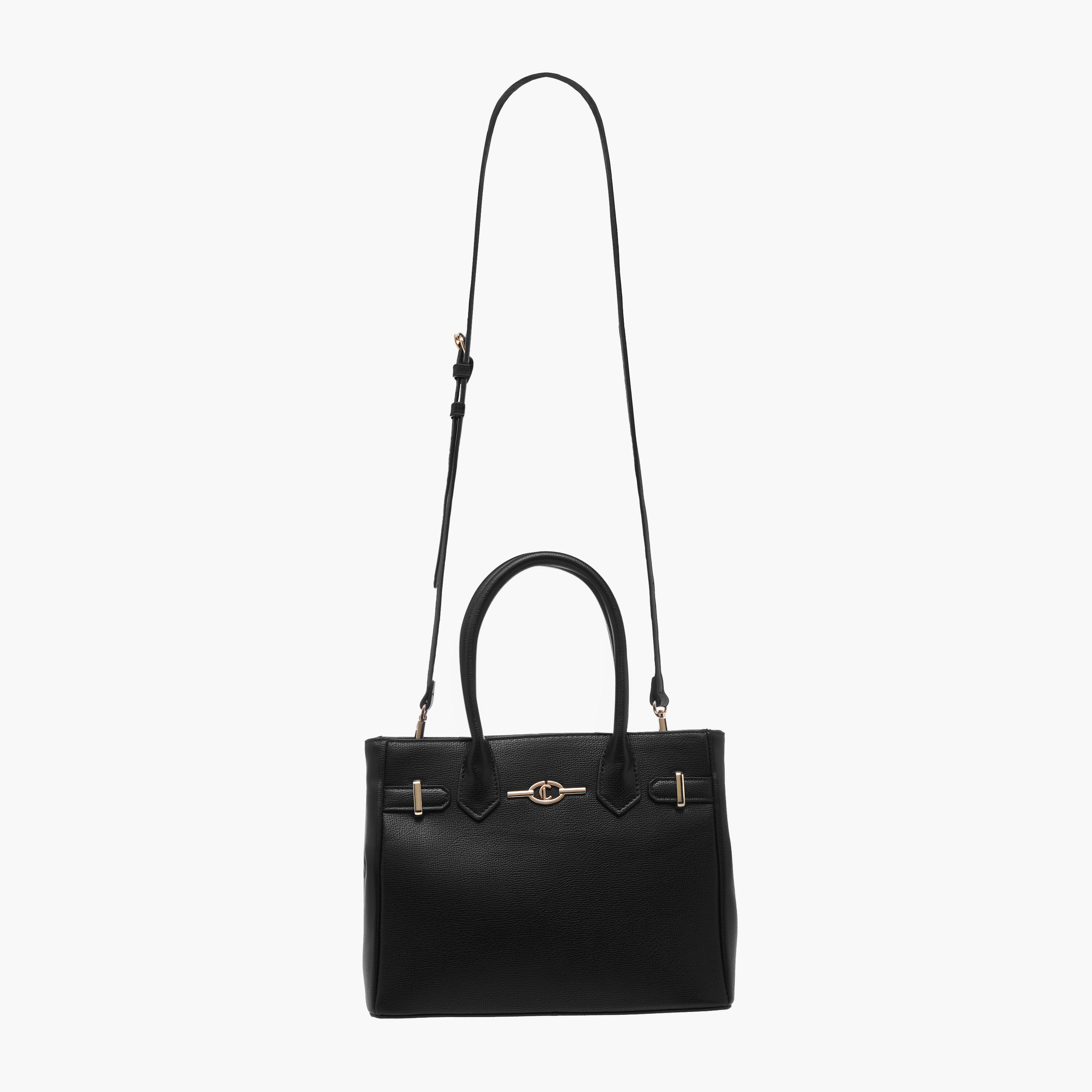 Le Confort Textured Tote Bag with Double Handles and Detachable Strap-women-bagsandwallets-handbags-image-2