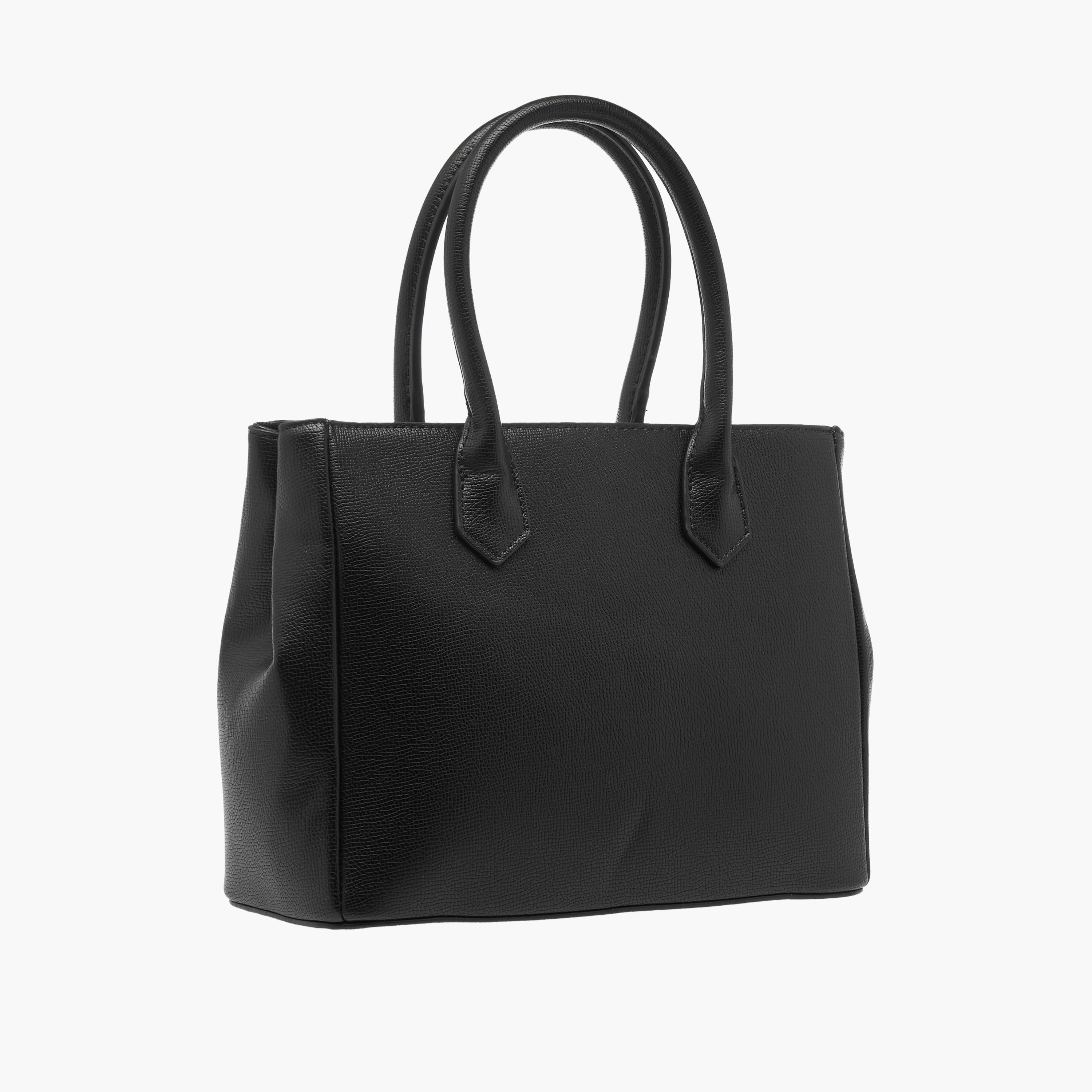 Le Confort Textured Tote Bag with Double Handles and Detachable Strap-women-bagsandwallets-handbags-image-3