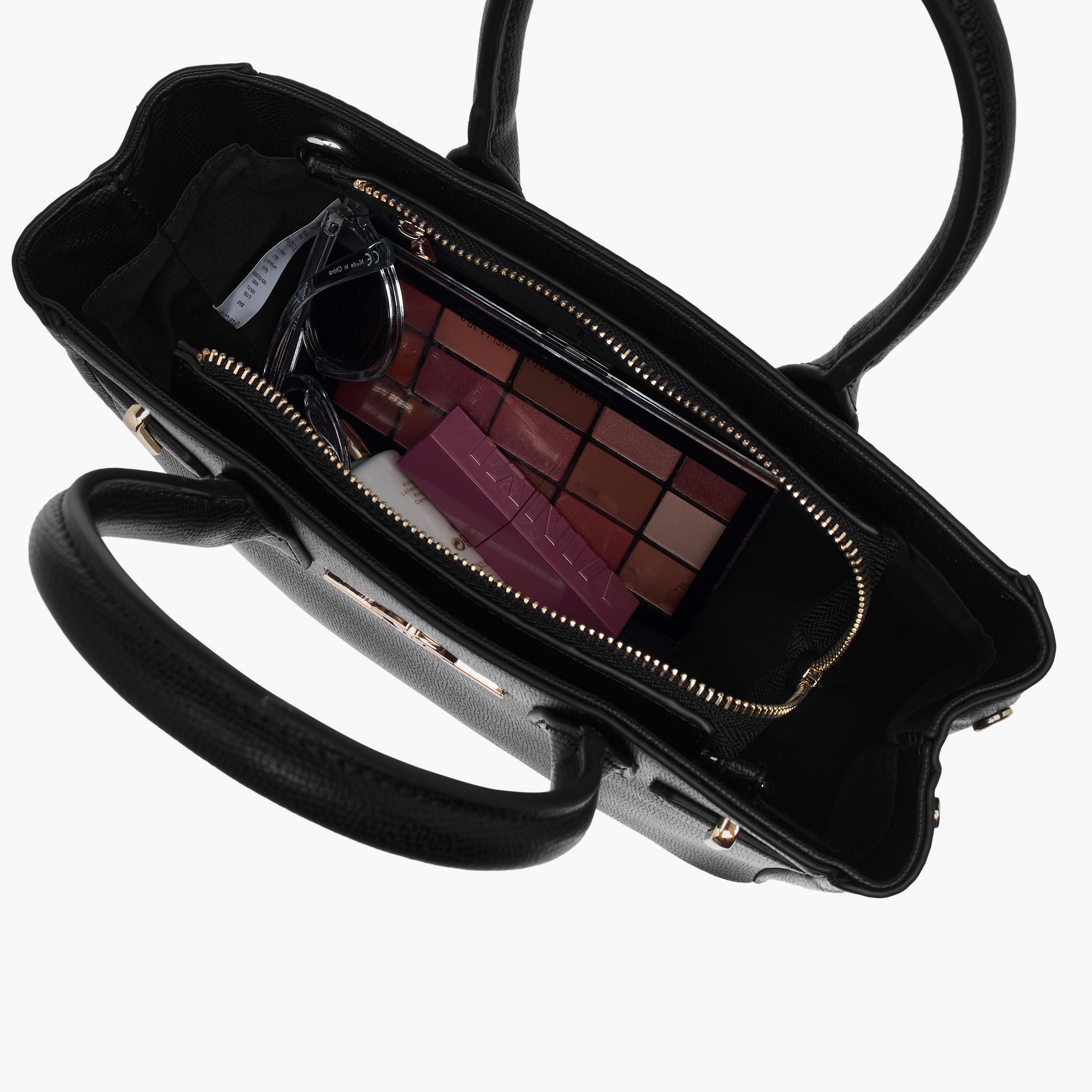 Le Confort Textured Tote Bag with Double Handles and Detachable Strap-women-bagsandwallets-handbags-image-7