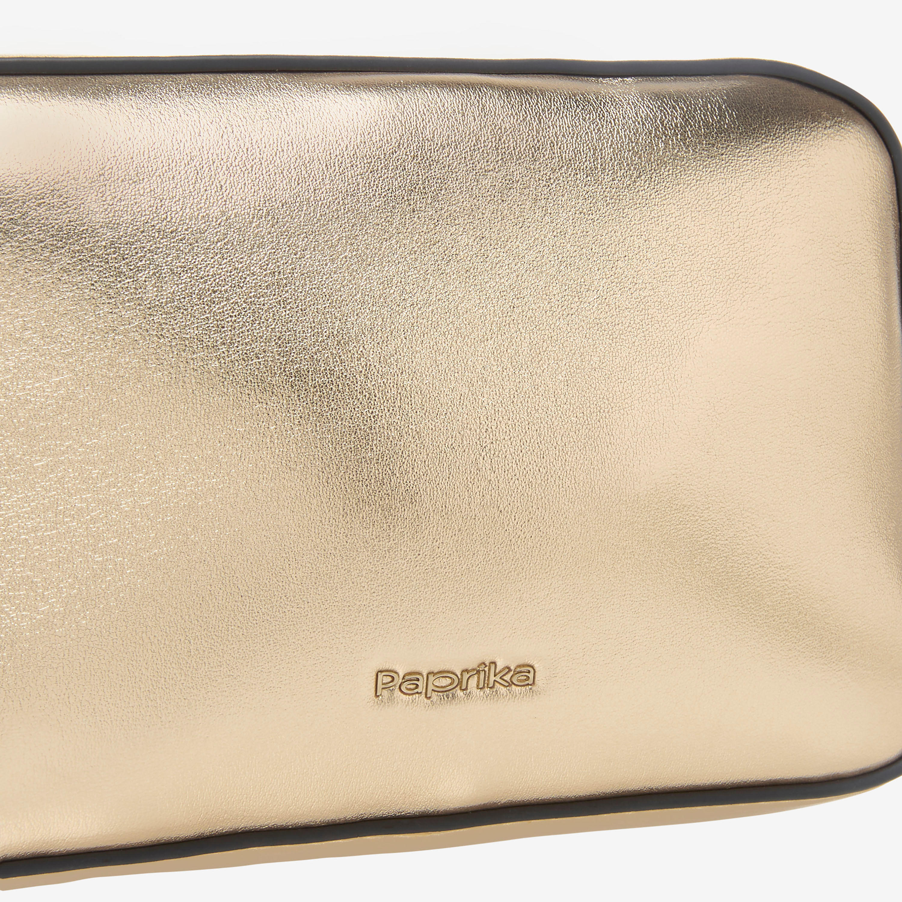 Paprika Monogram Detail Crossbody Bag with Detachable Chain Strap and Zip Closure-women-bagsandwallets-handbags-image-5