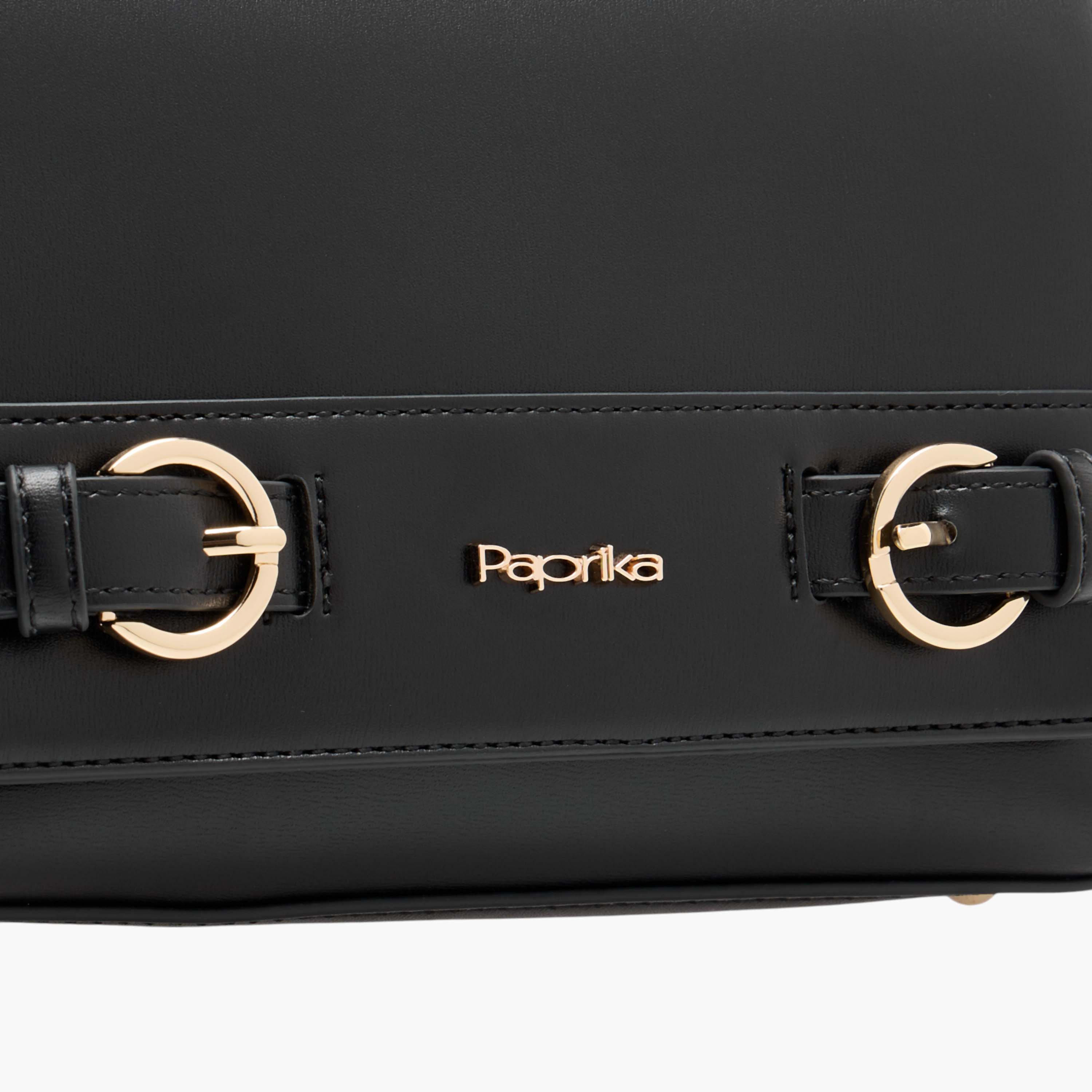 Paprika Solid Crossbody Bag with Detachable Strap and Flap Closure-women-bagsandwallets-handbags-image-4