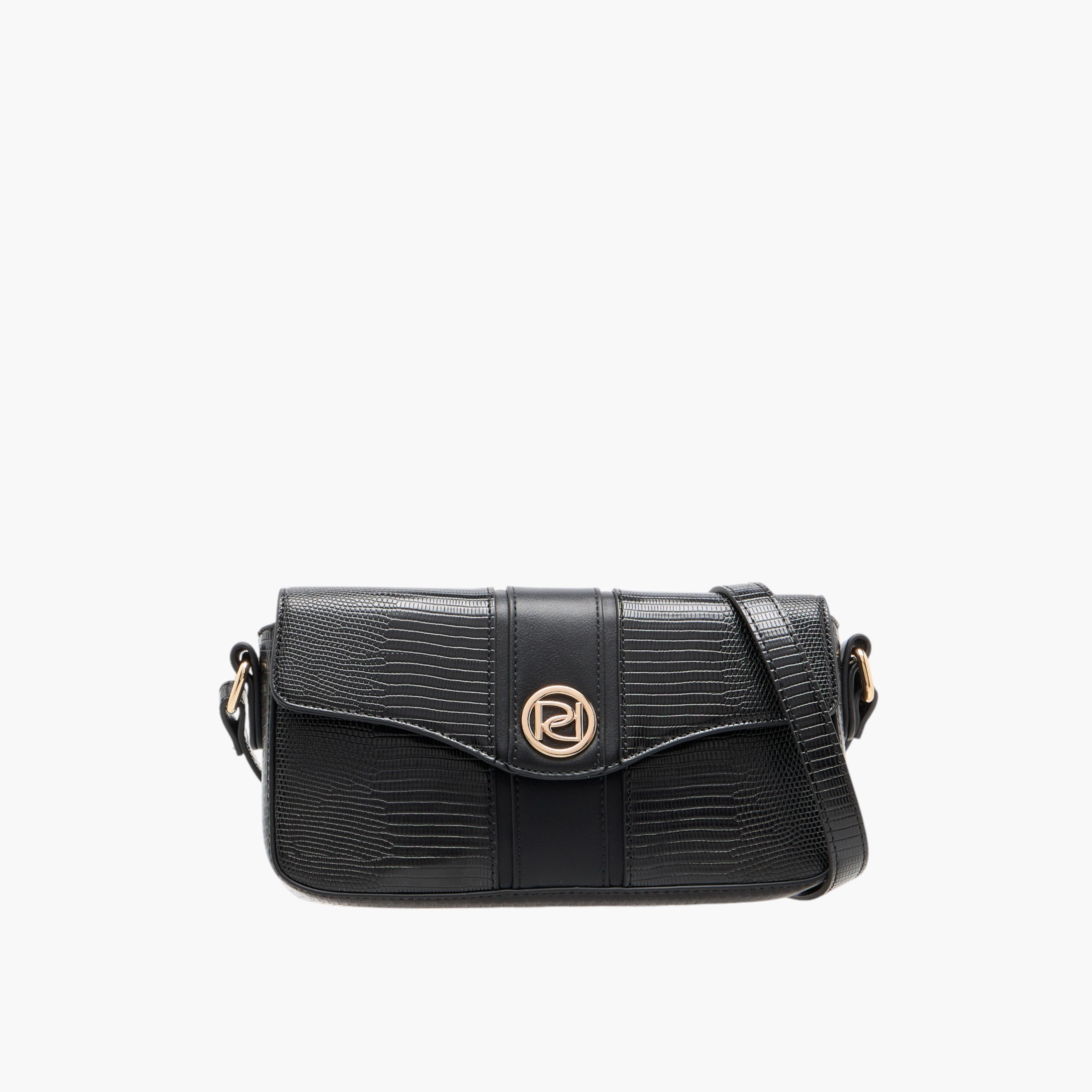 Paprika Textured Crossbody Bag with Adjustable Strap and Flap Closure-women-bagsandwallets-handbags-image-1