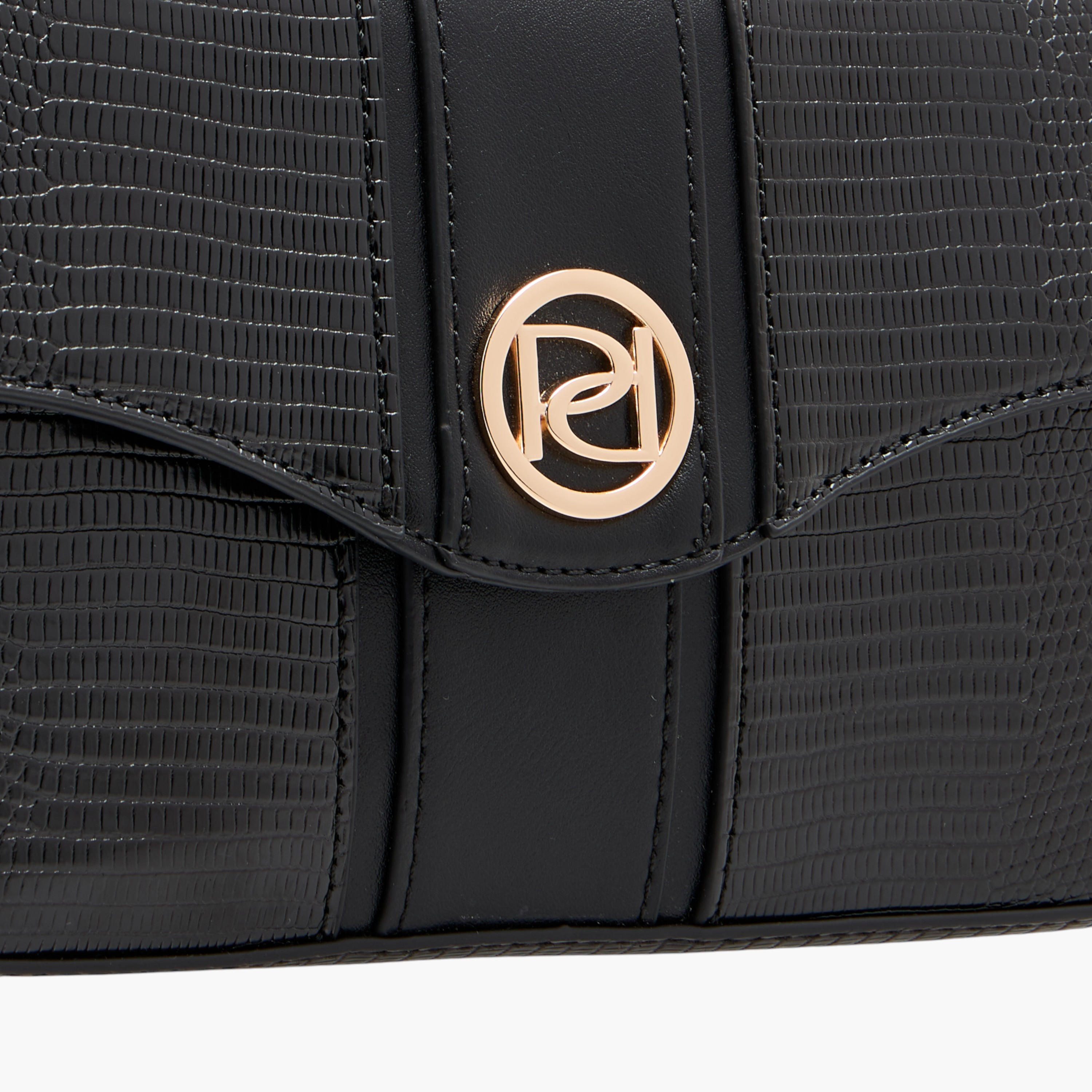 شنطة كروس بودي بارزة الملمس بحزام قابل للتعديل وطيّة إغلاق من بابريكا-women-bagsandwallets-handbags-image-4