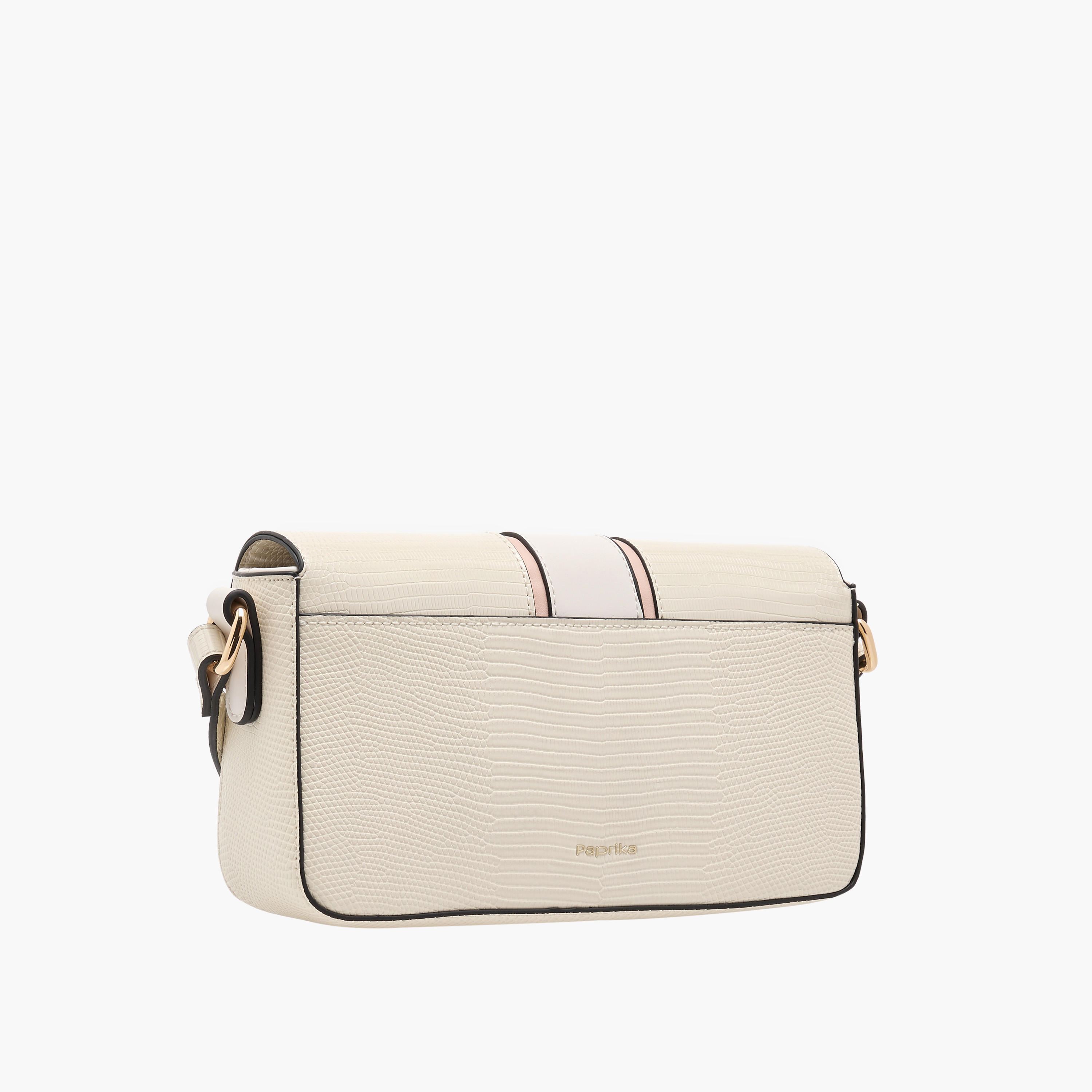 Paprika Textured Crossbody Bag with Adjustable Strap and Flap Closure-women-bagsandwallets-handbags-image-3