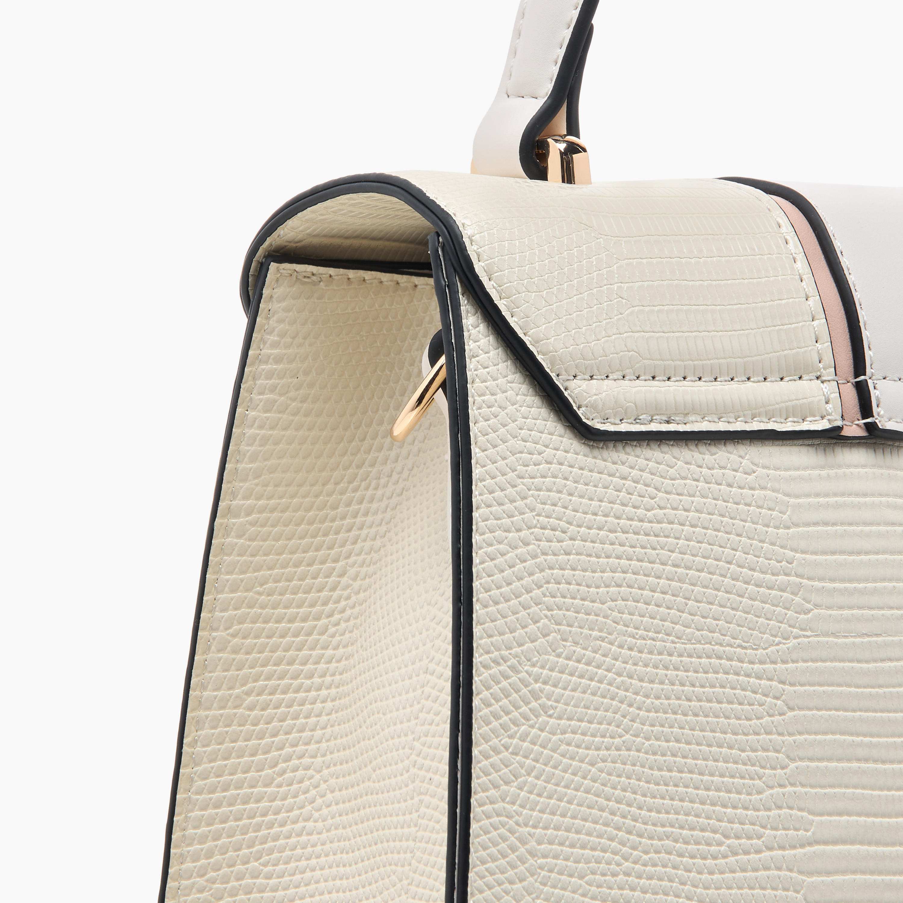 Paprika Textured Satchel Bag with Top Handle and Detachable Strap-women-bagsandwallets-handbags-image-5