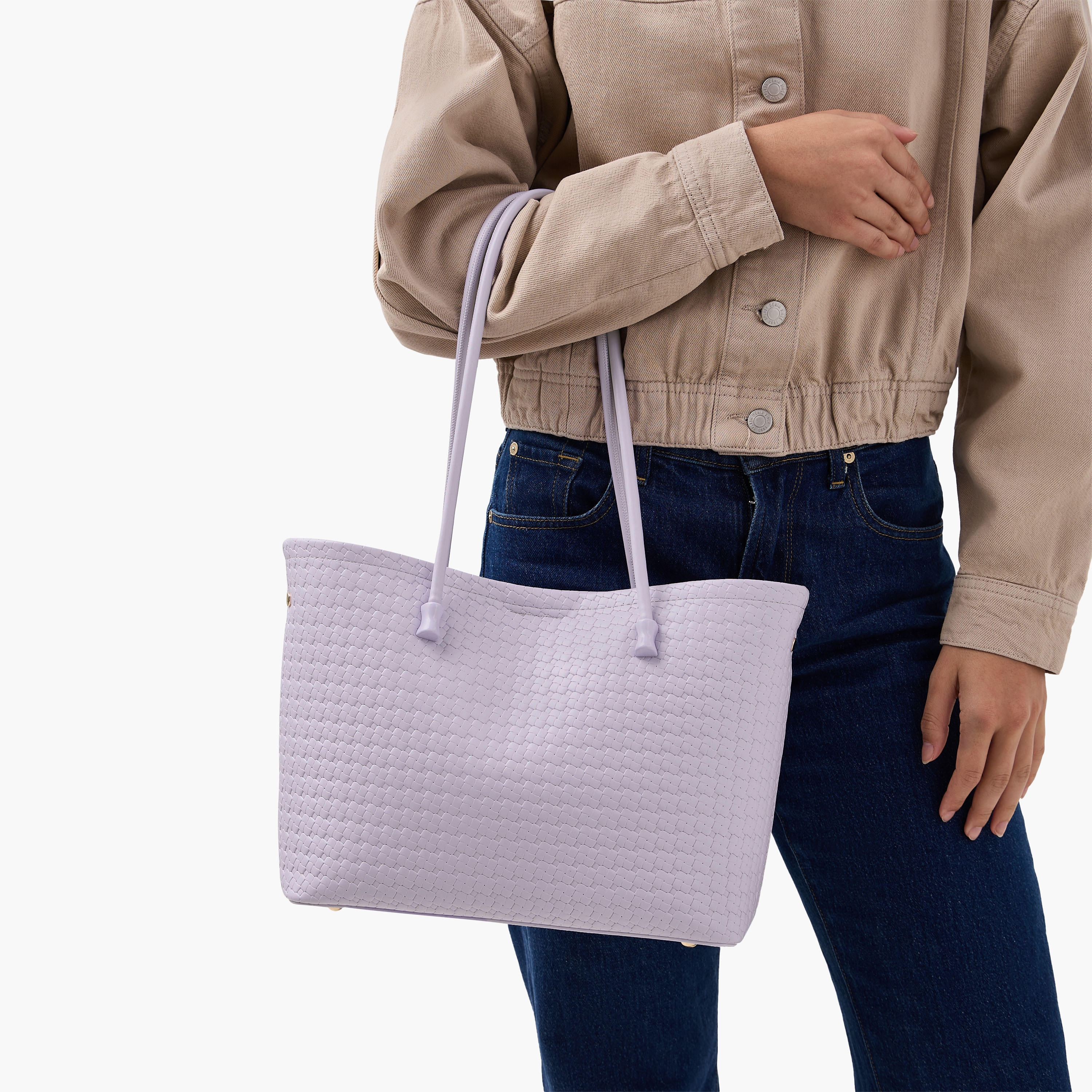 طقم شنطة توتي بارزة الملمس مع محفظة بسحاب دائري من باجكو-women-bagsandwallets-handbags-image-2